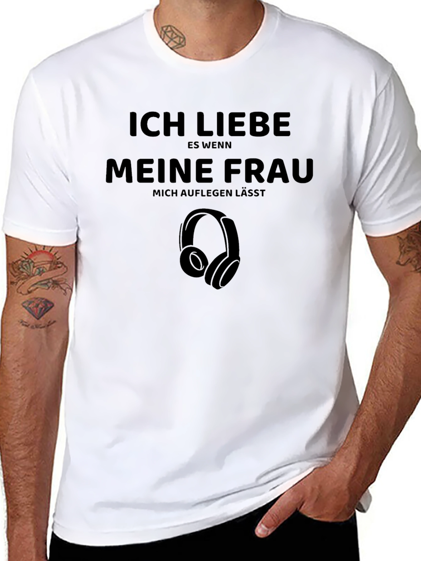 Black Ich Liebe Meine Frau Graphic Tee view 8