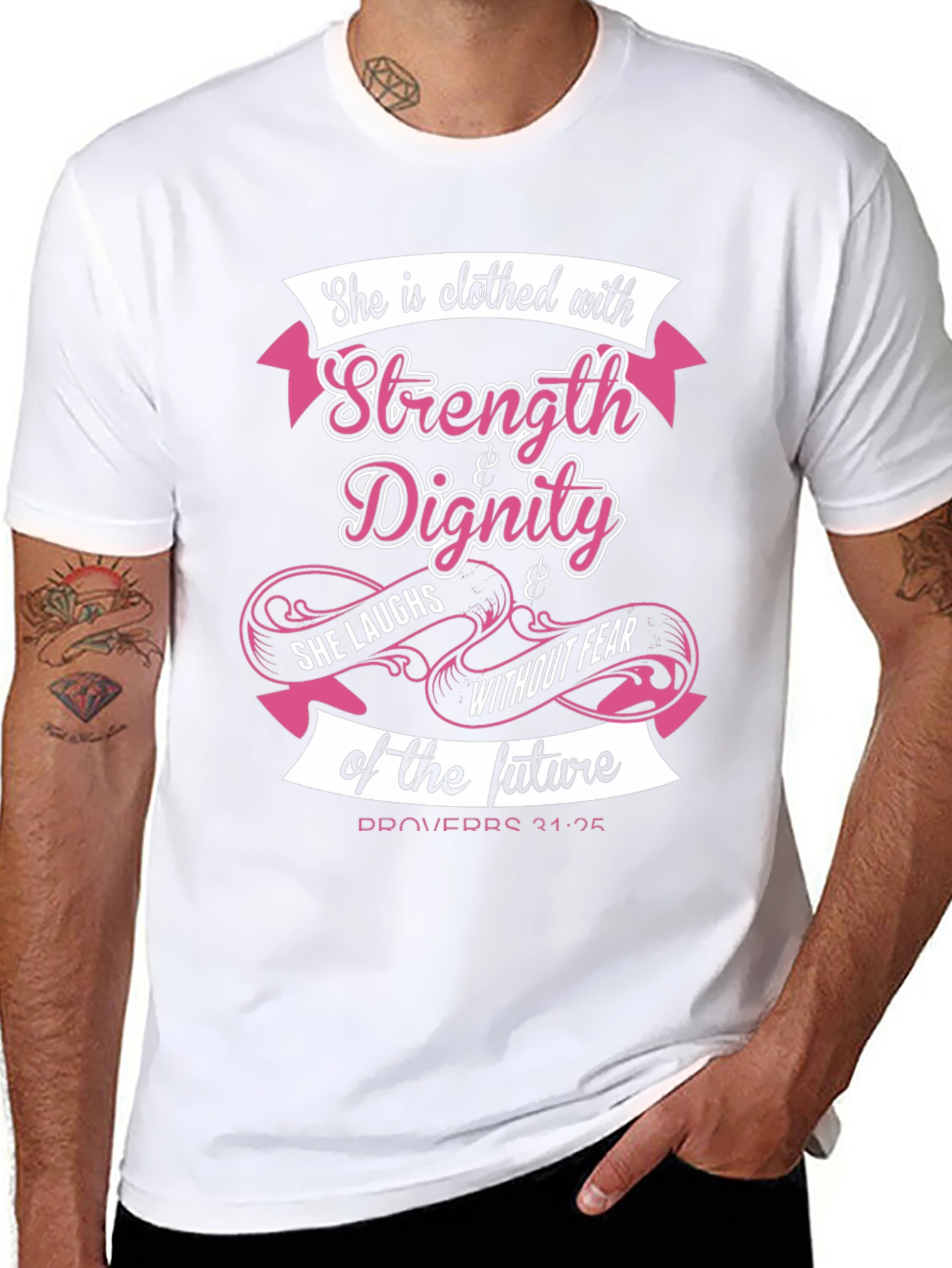 Strength & Dignity Graphic T-Shirt - 8