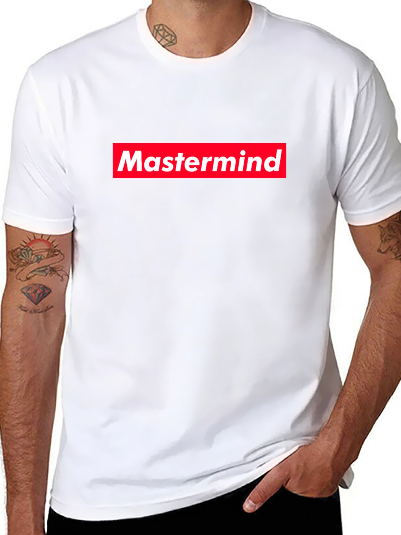 Black Mastermind Graphic Tee - Bold Streetwear Style view 8
