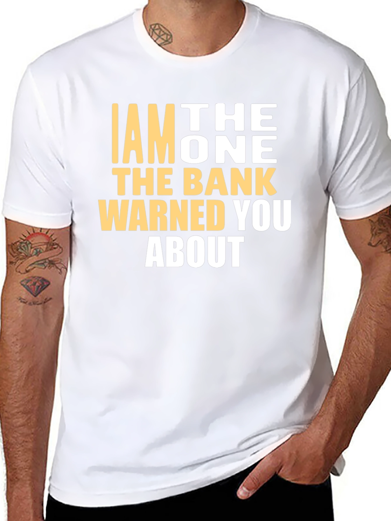 Black I AM THE ONE T-Shirt - Funny Warning Tee view 8