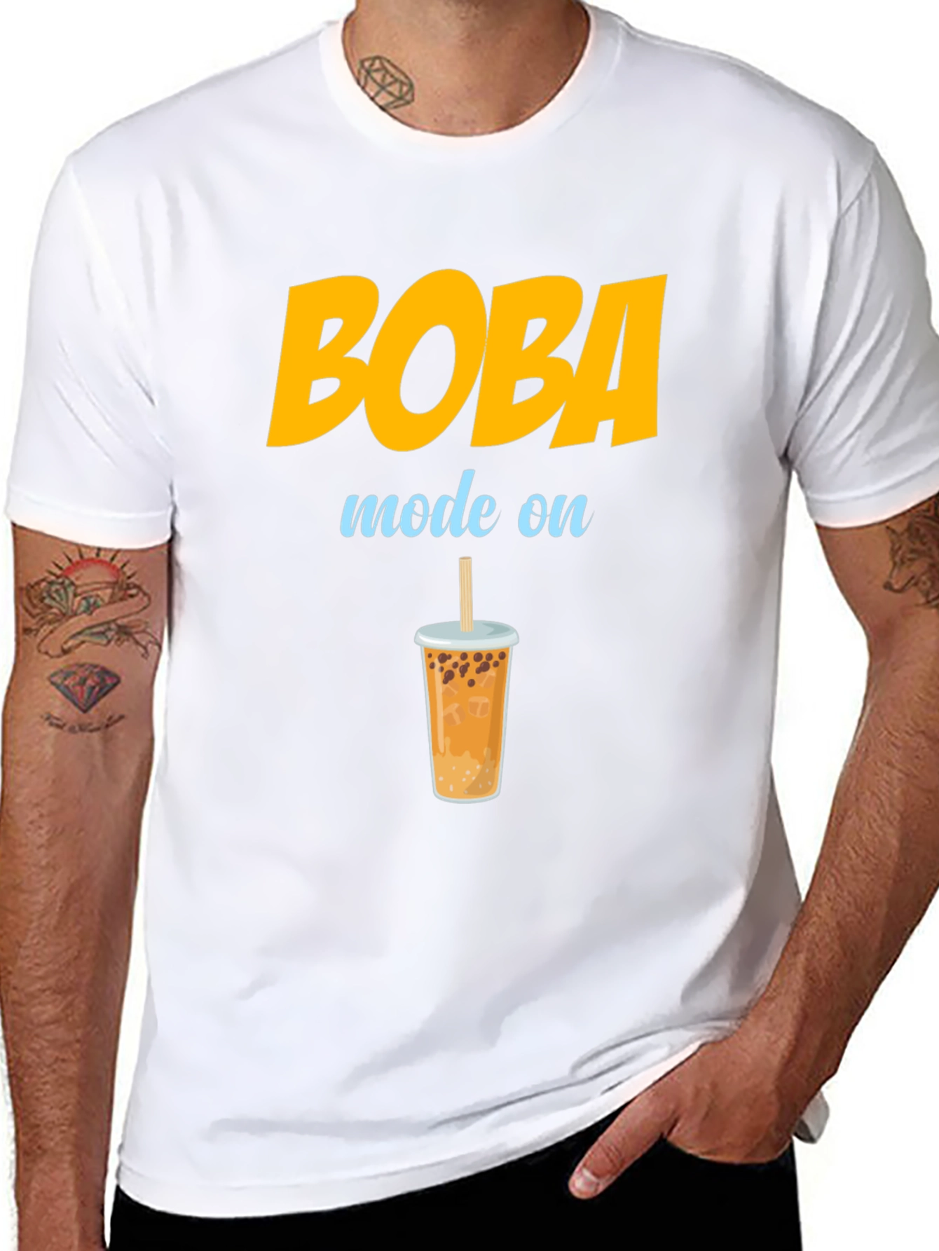 Black Boba Mode On T-Shirt view 8