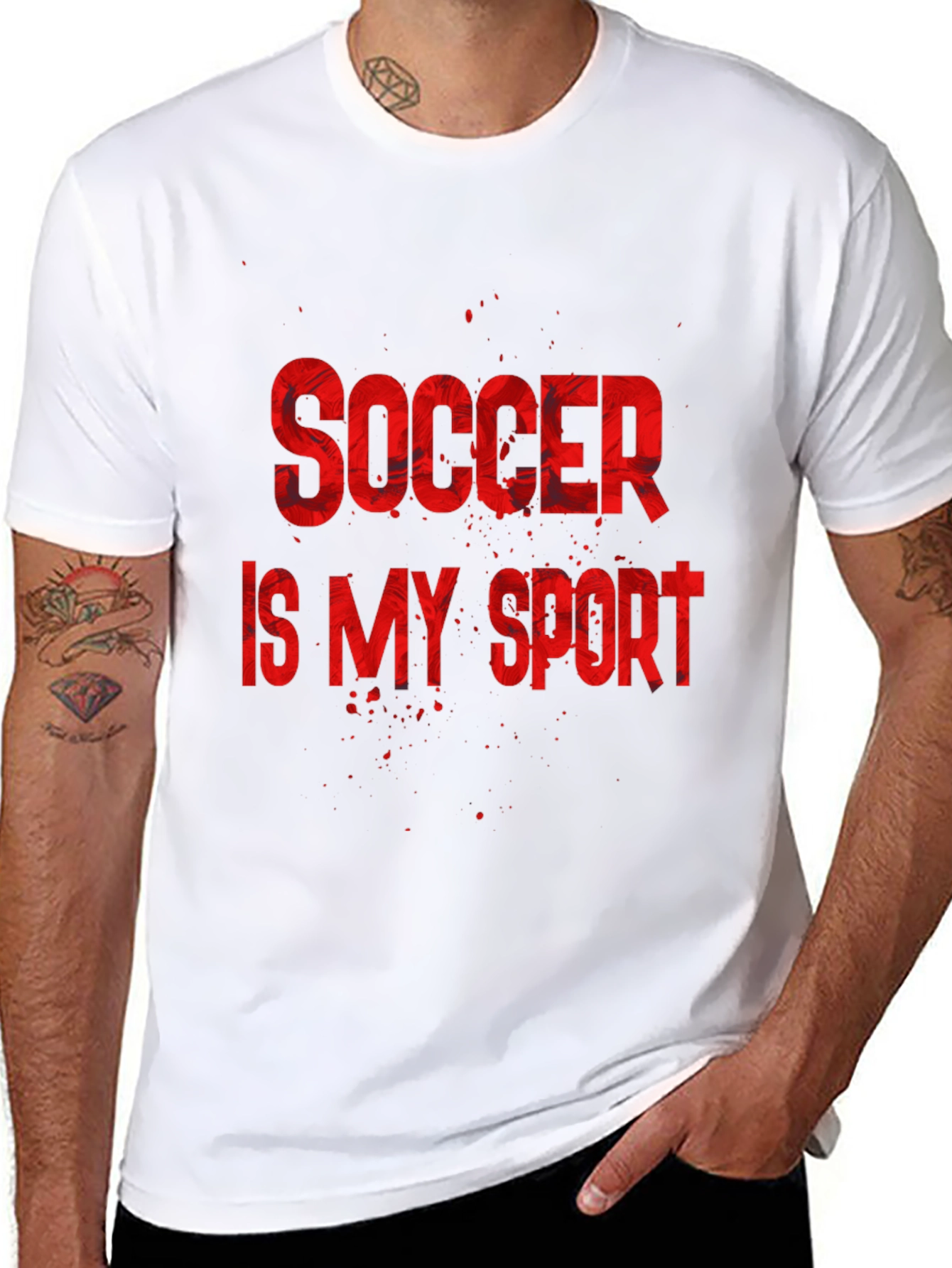 Black Soccer Is My Sport T-Shirt view 8