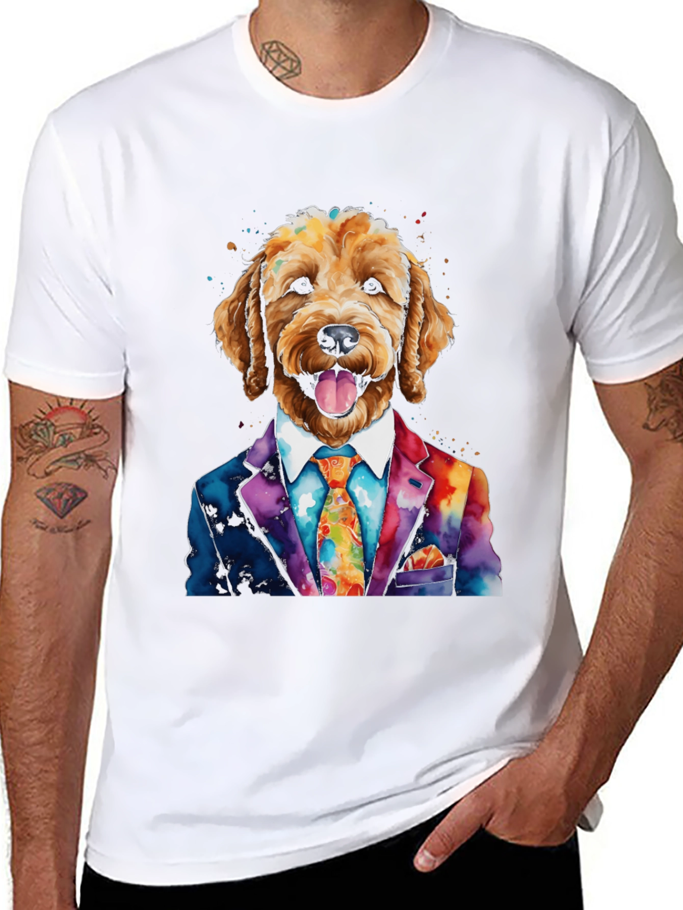 Dapper Doodle Dog T-Shirt - 8