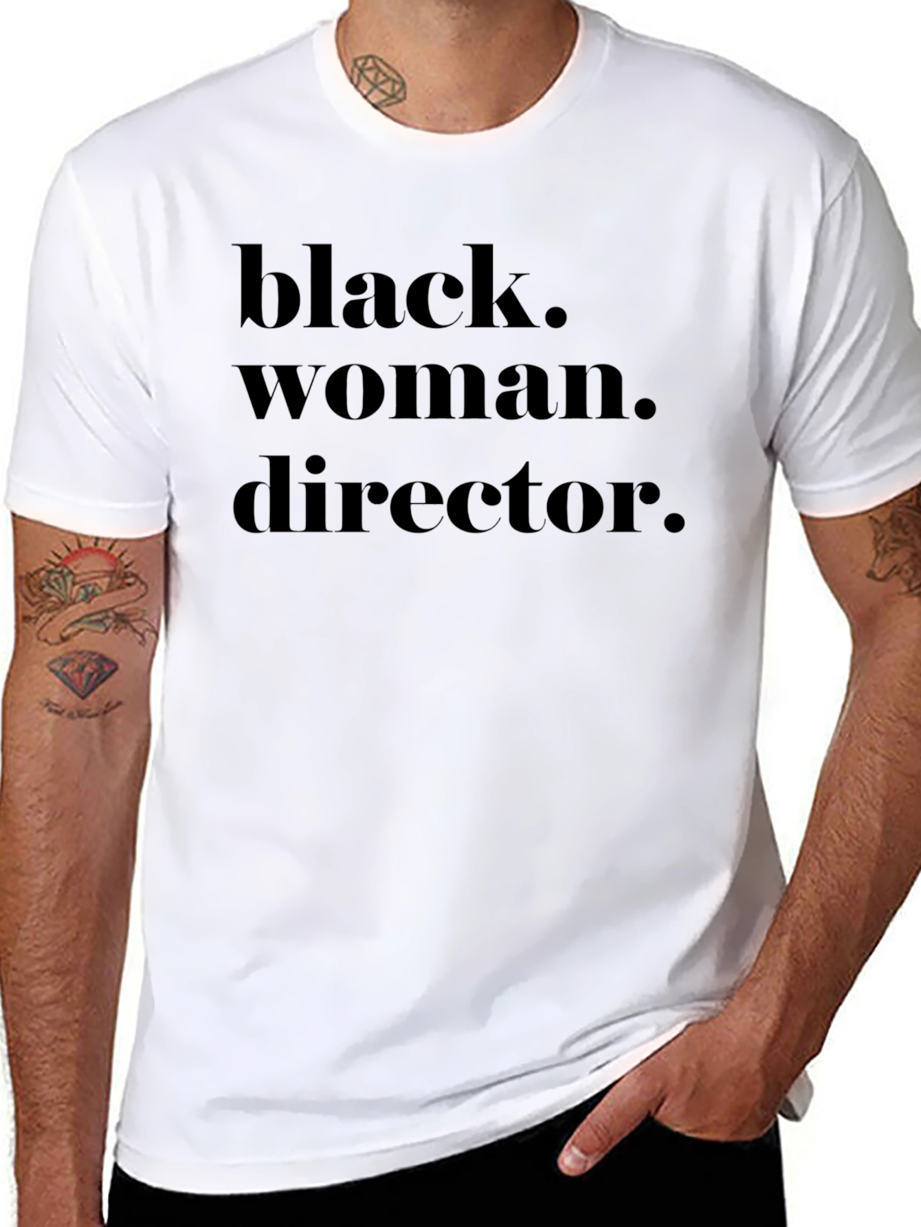 Black Black Woman Director T-Shirt view 8
