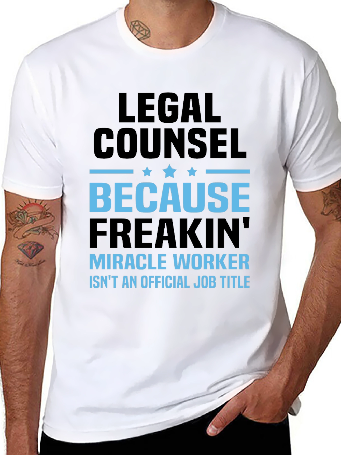 Black Legal Counsel Miracle Worker Graphic Tee view 8