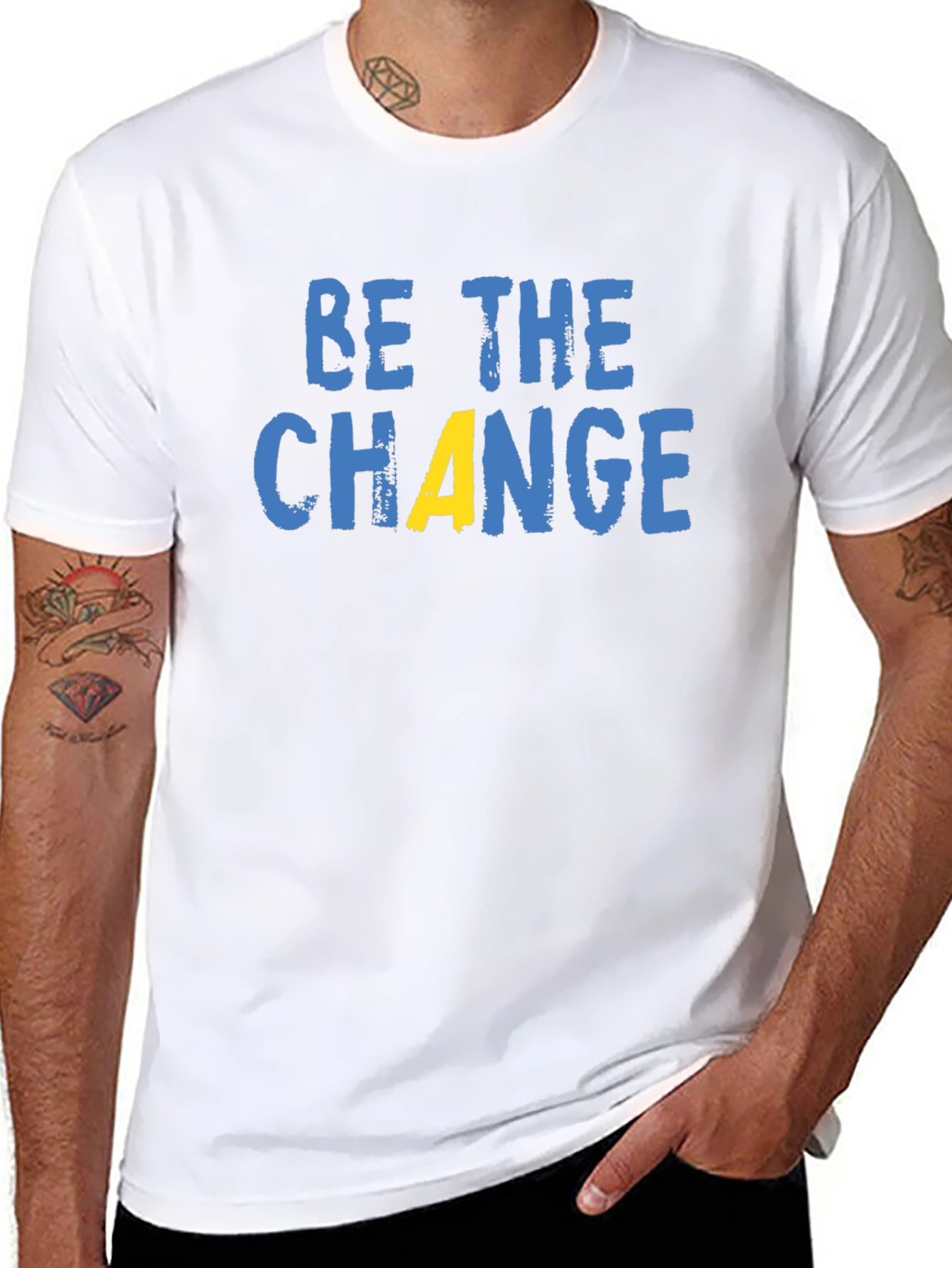 Black Be The Change Graphic T-Shirt view 8