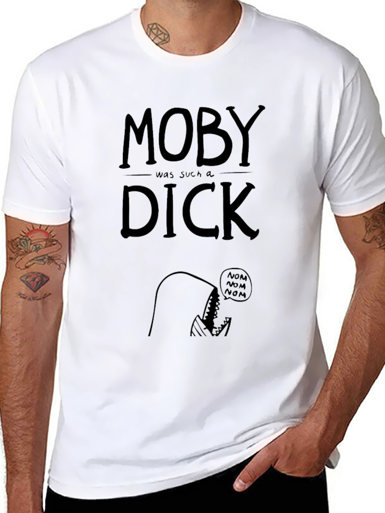 Black Moby Was Such A Dick Graphic T-Shirt view 8