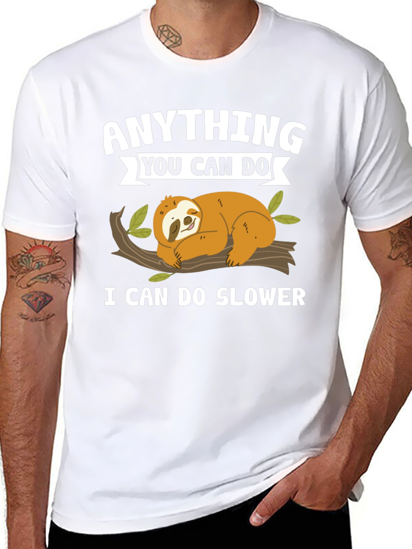 Black Anything You Can Do, Sloth T-Shirt view 8