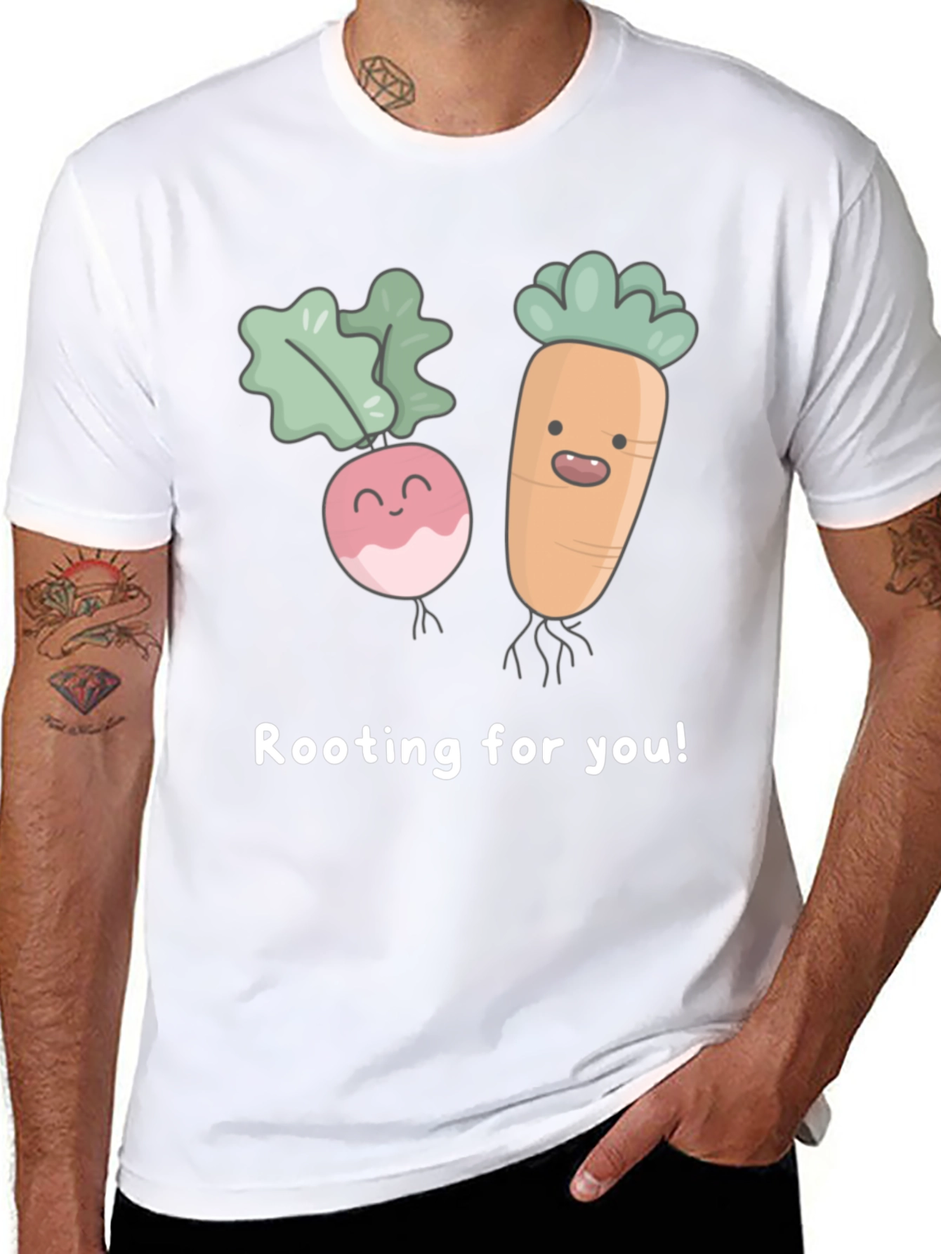 Black Rooting For You Graphic Tee view 8