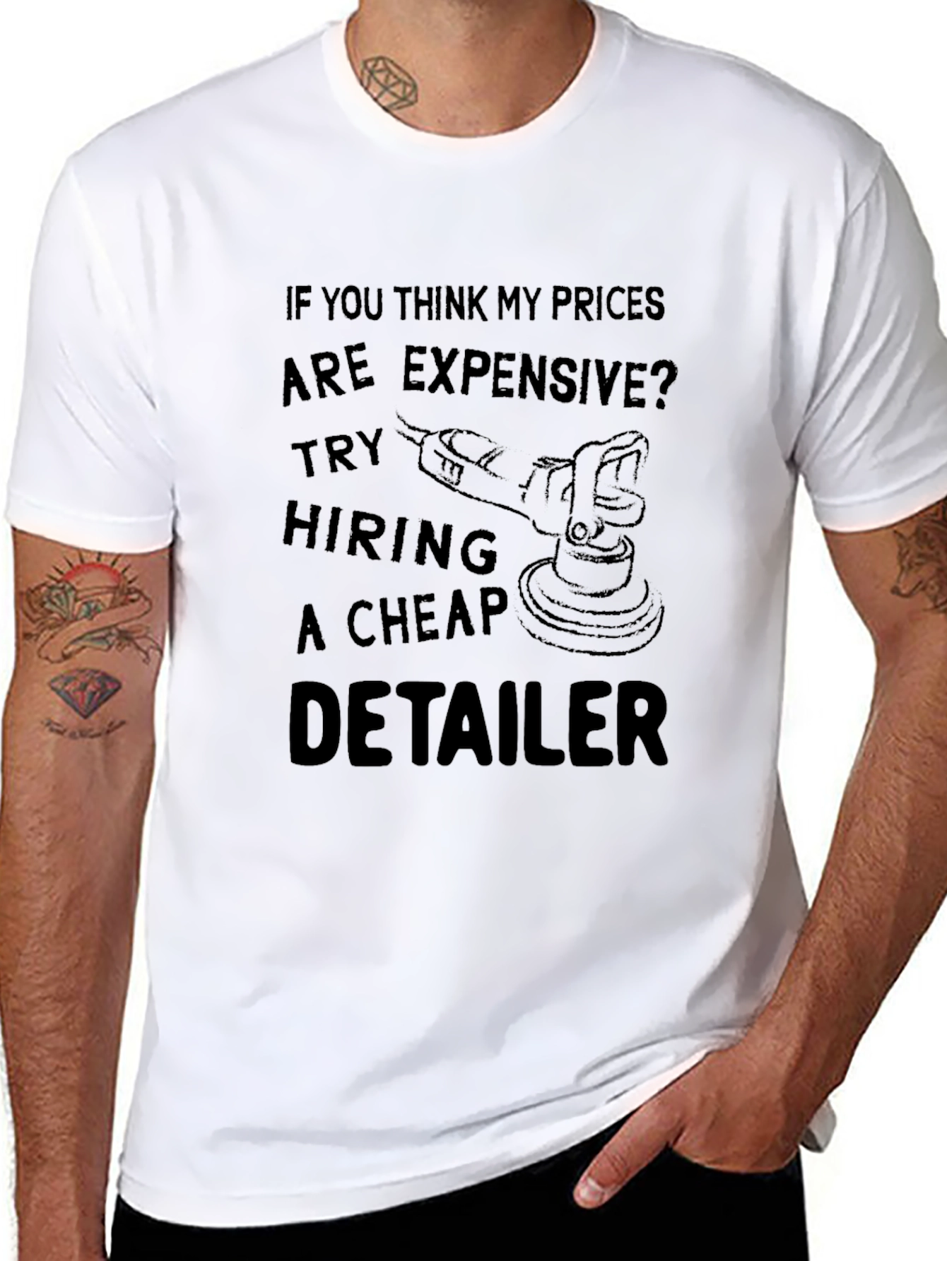 Black Detailer T-Shirt: Expensive Prices, Cheap Detailer view 8