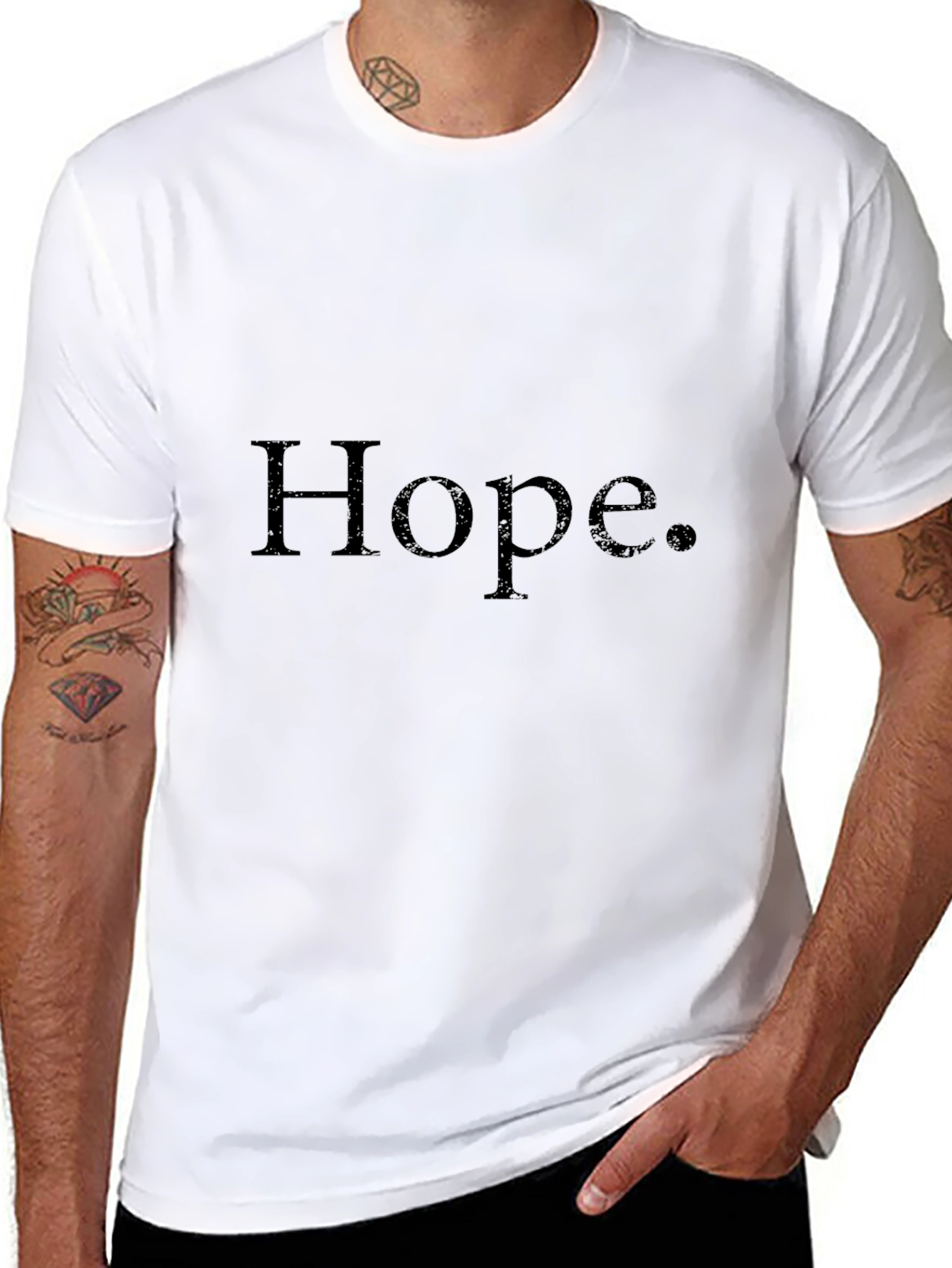 Black Hope T-Shirt - Stylish & Minimalist view 8
