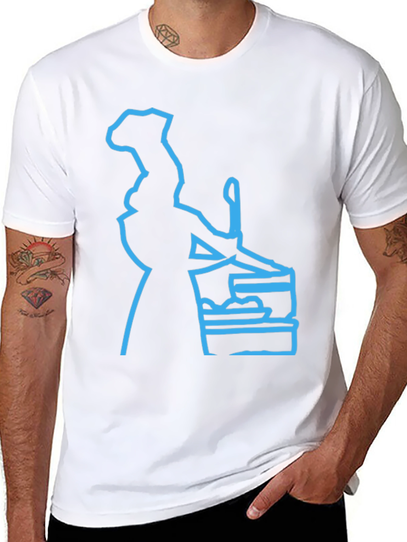 Black Chef Graphic T-Shirt - Cool, Unique Design! view 8