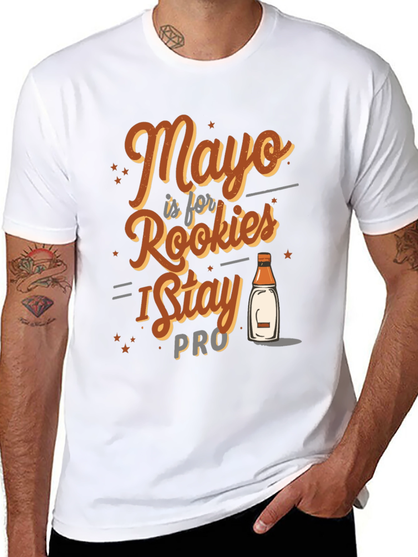 Black Mayo is for Rookies I Stay Pro T-Shirt view 8