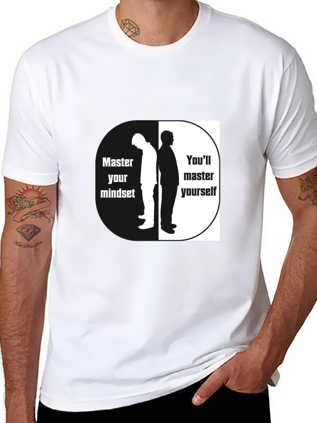 Master Your Mindset Graphic Tee - Black - 8
