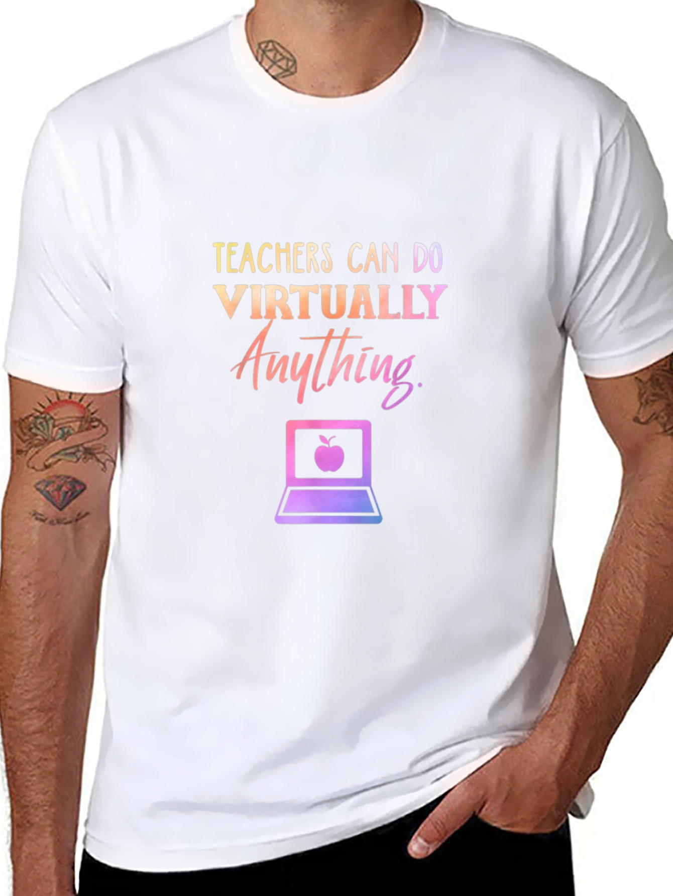 Black Teachers Can Do Virtually Anything T-Shirt view 8