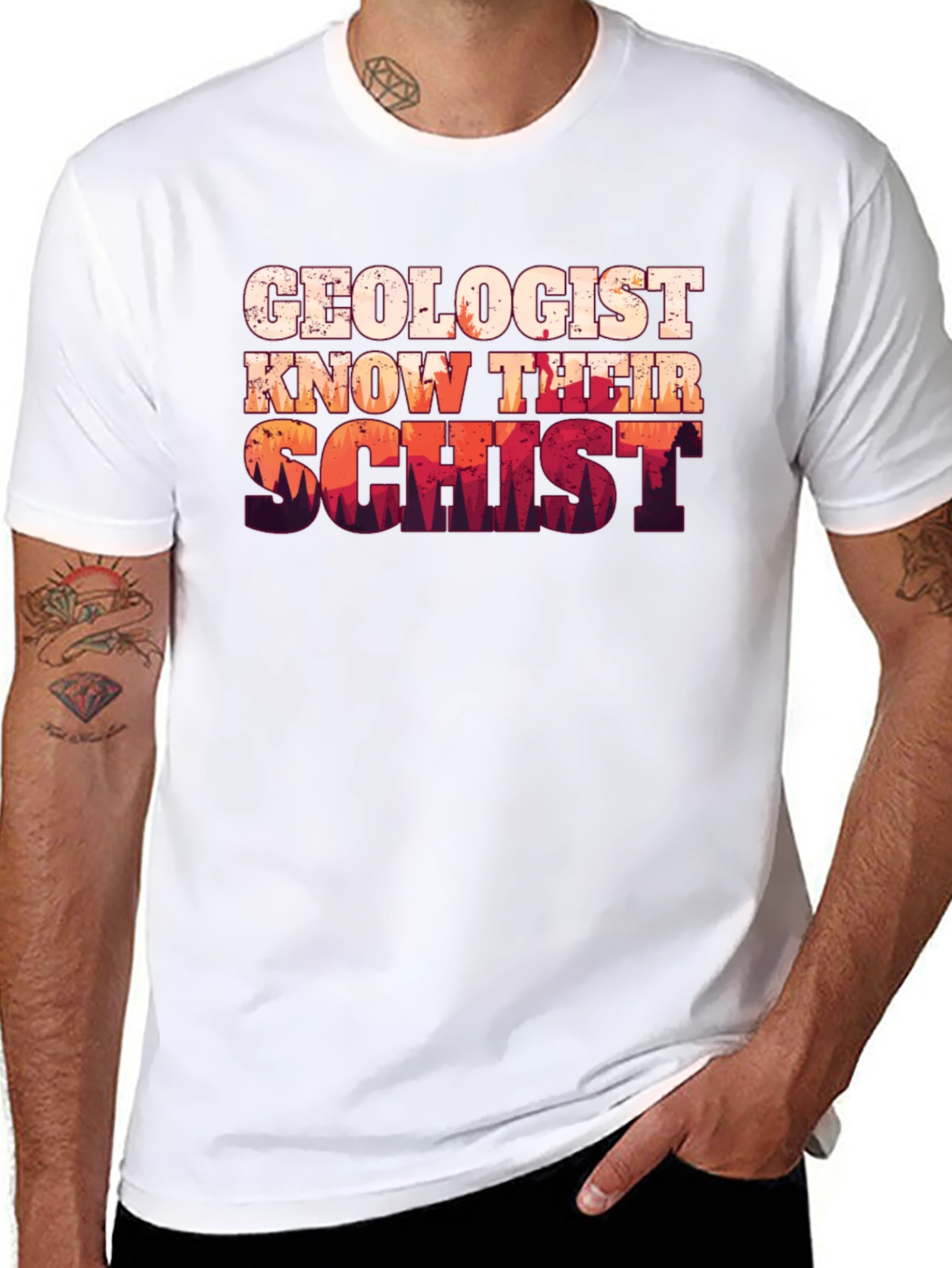 Black Geologist Know Their Schist T-Shirt view 8