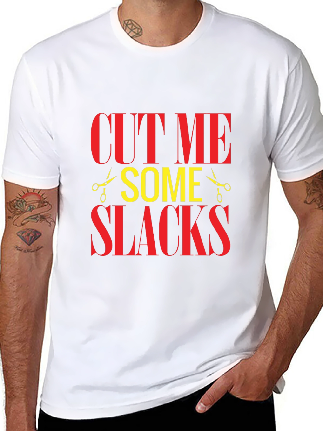 Black Cut Me Some Slacks Graphic T-Shirt view 8
