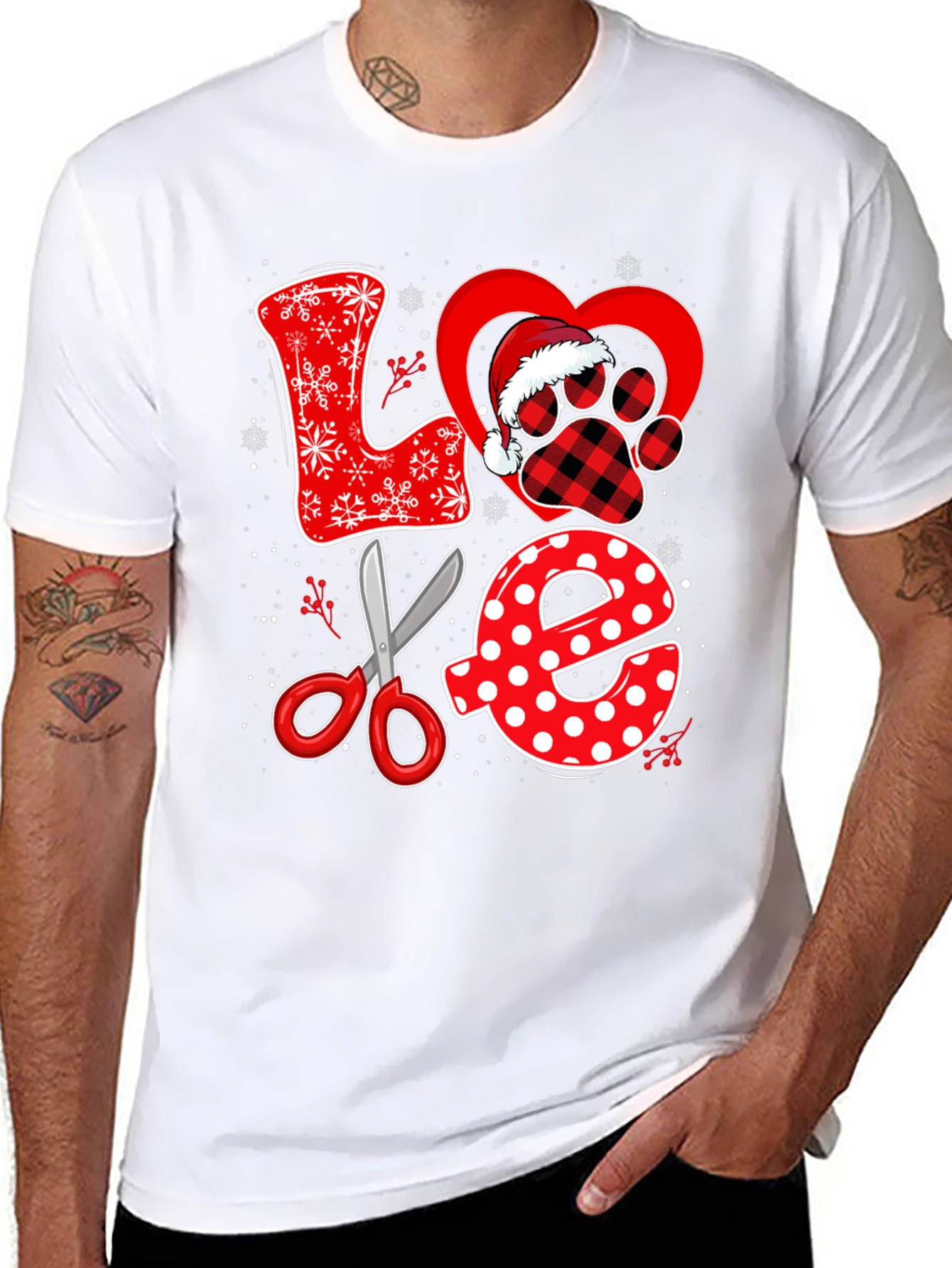 Black Love Grooming Black T-shirt view 8