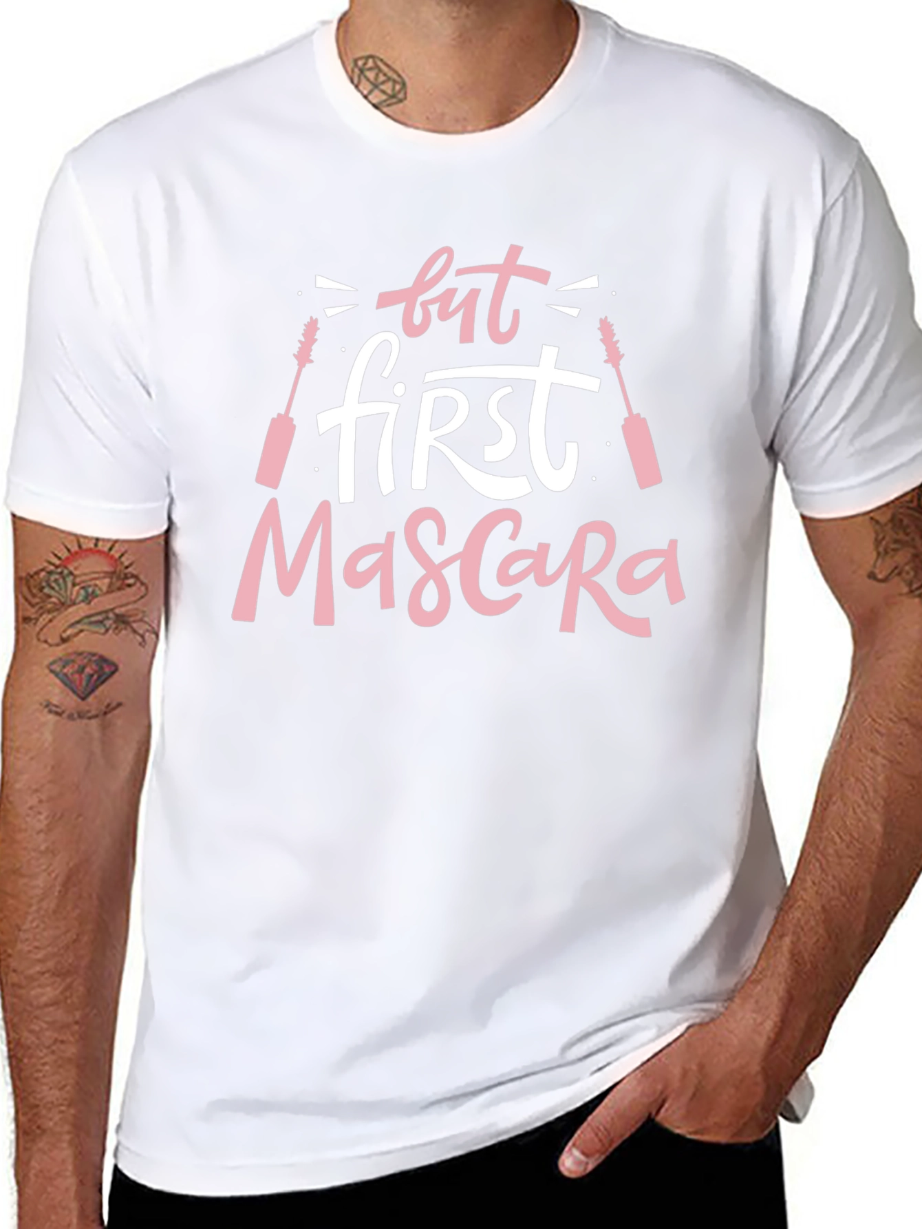 Black But First Mascara Graphic T-Shirt view 8