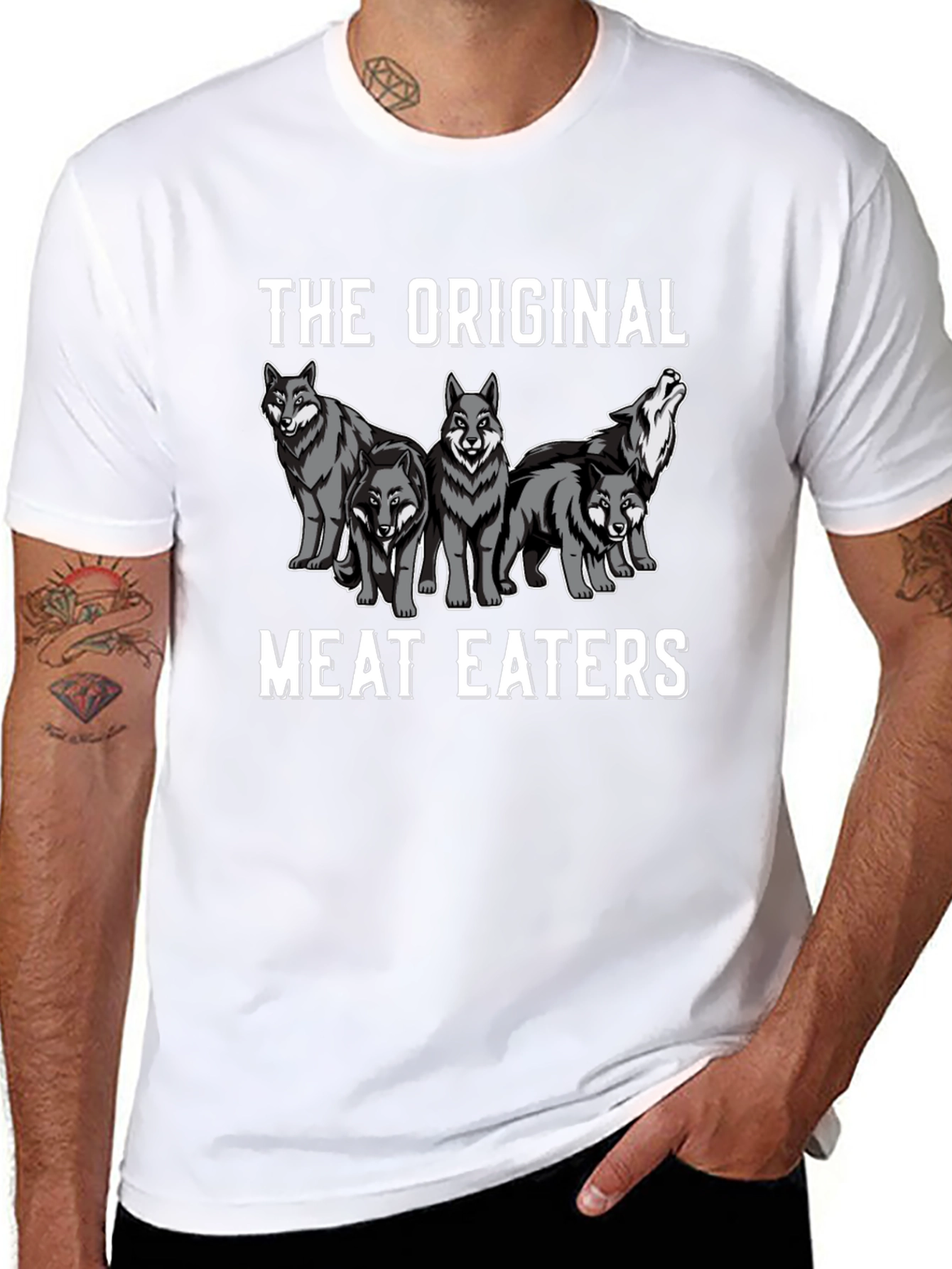 Black The Original Meat Eaters Graphic T-Shirt view 8