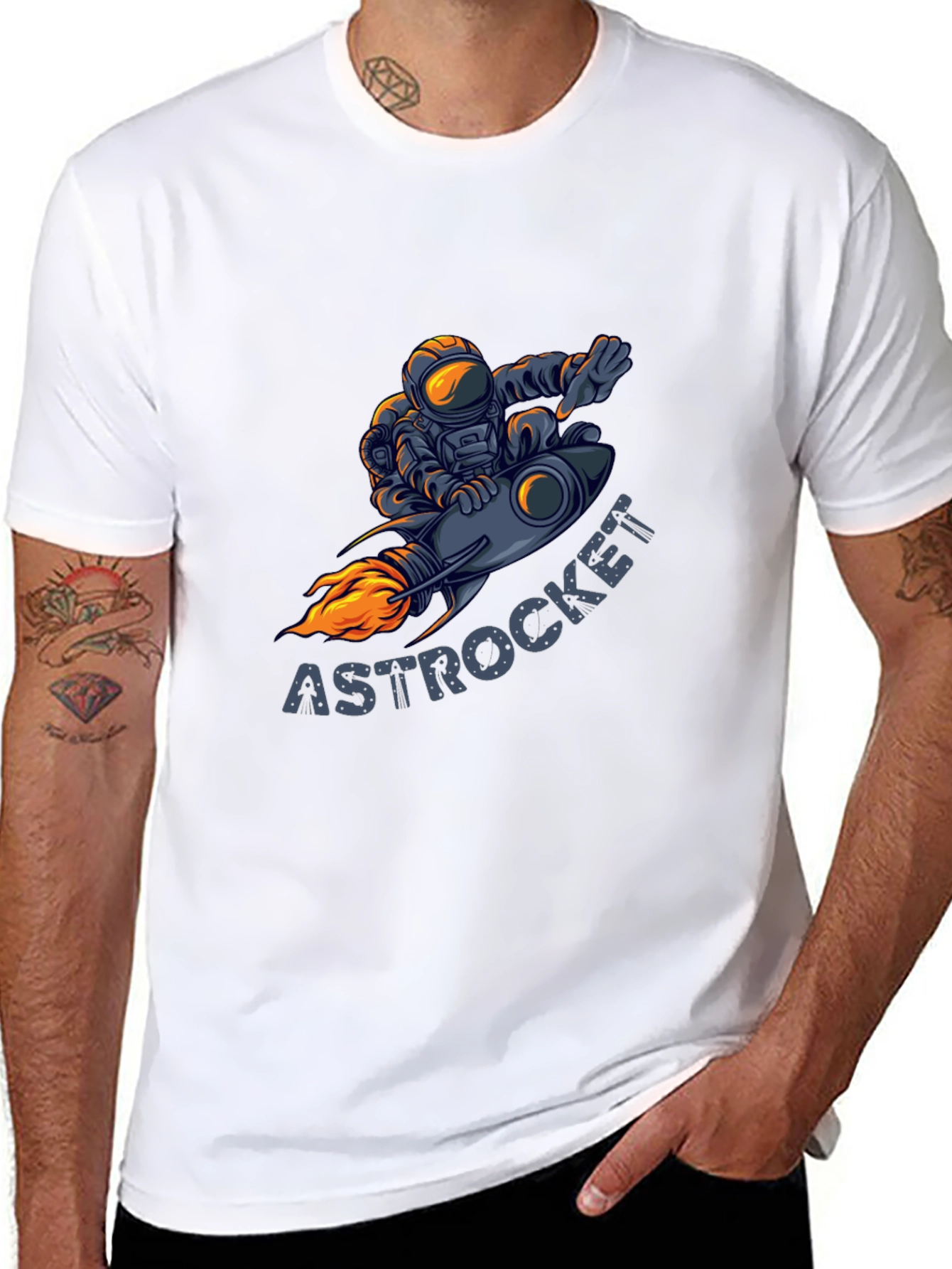 AstroRocket Graphic T-Shirt - Black - 8