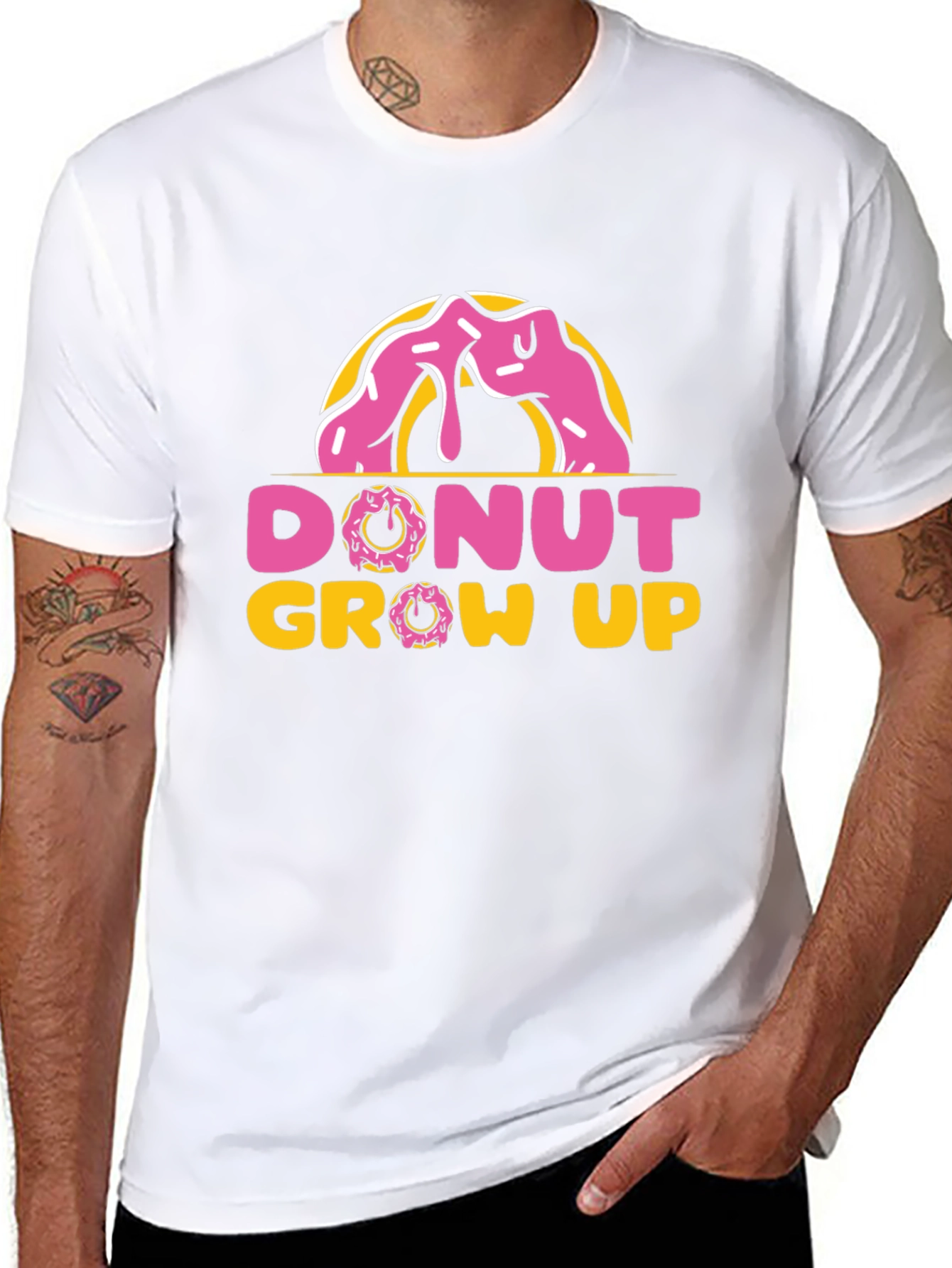 Black Donut Grow Up Black T-Shirt view 8