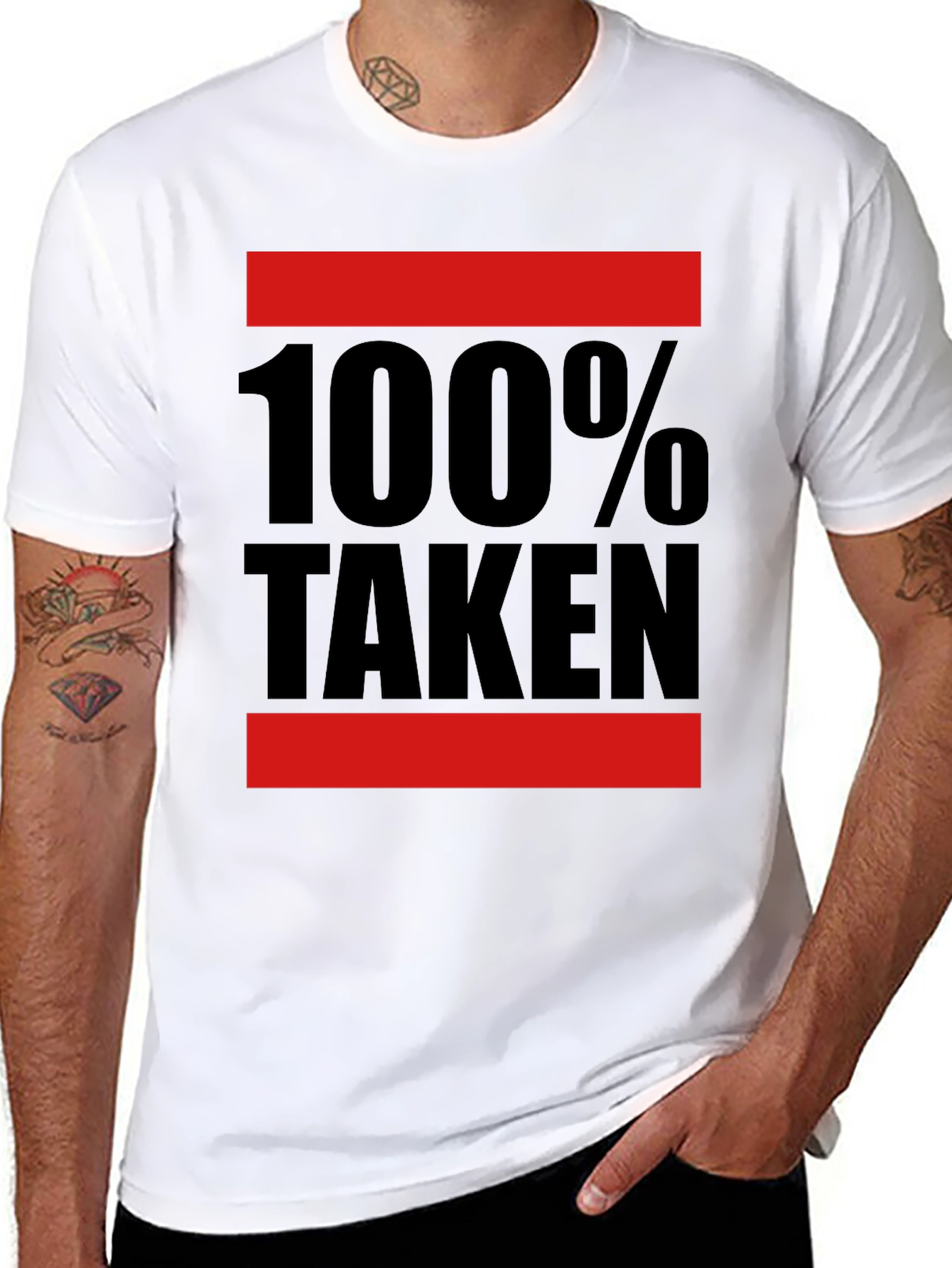 Black 100% Taken Graphic T-Shirt - Black view 8