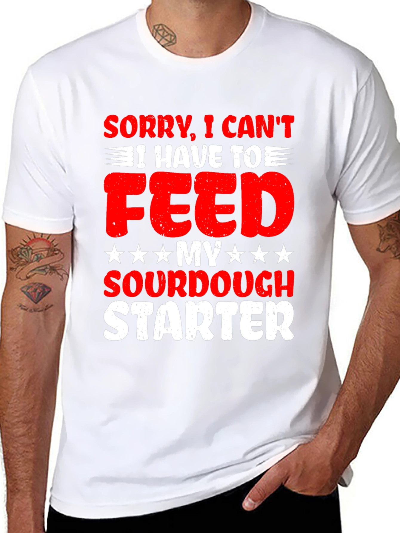 Black Sourdough Starter T-Shirt: Funny Baking Tee view 8