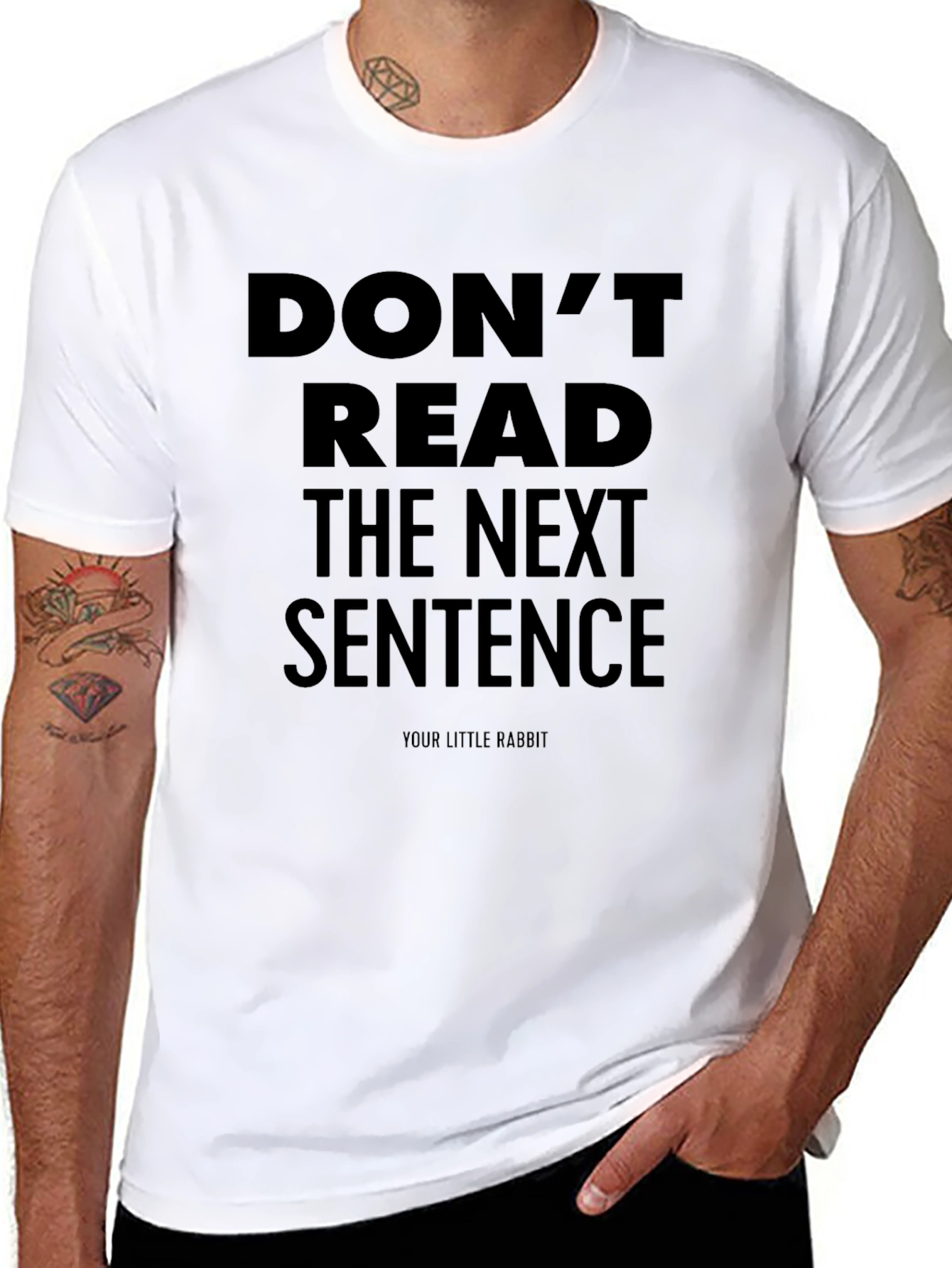 Black Don't Read the Next Sentence T-Shirt - Funny Graphic Tee view 8