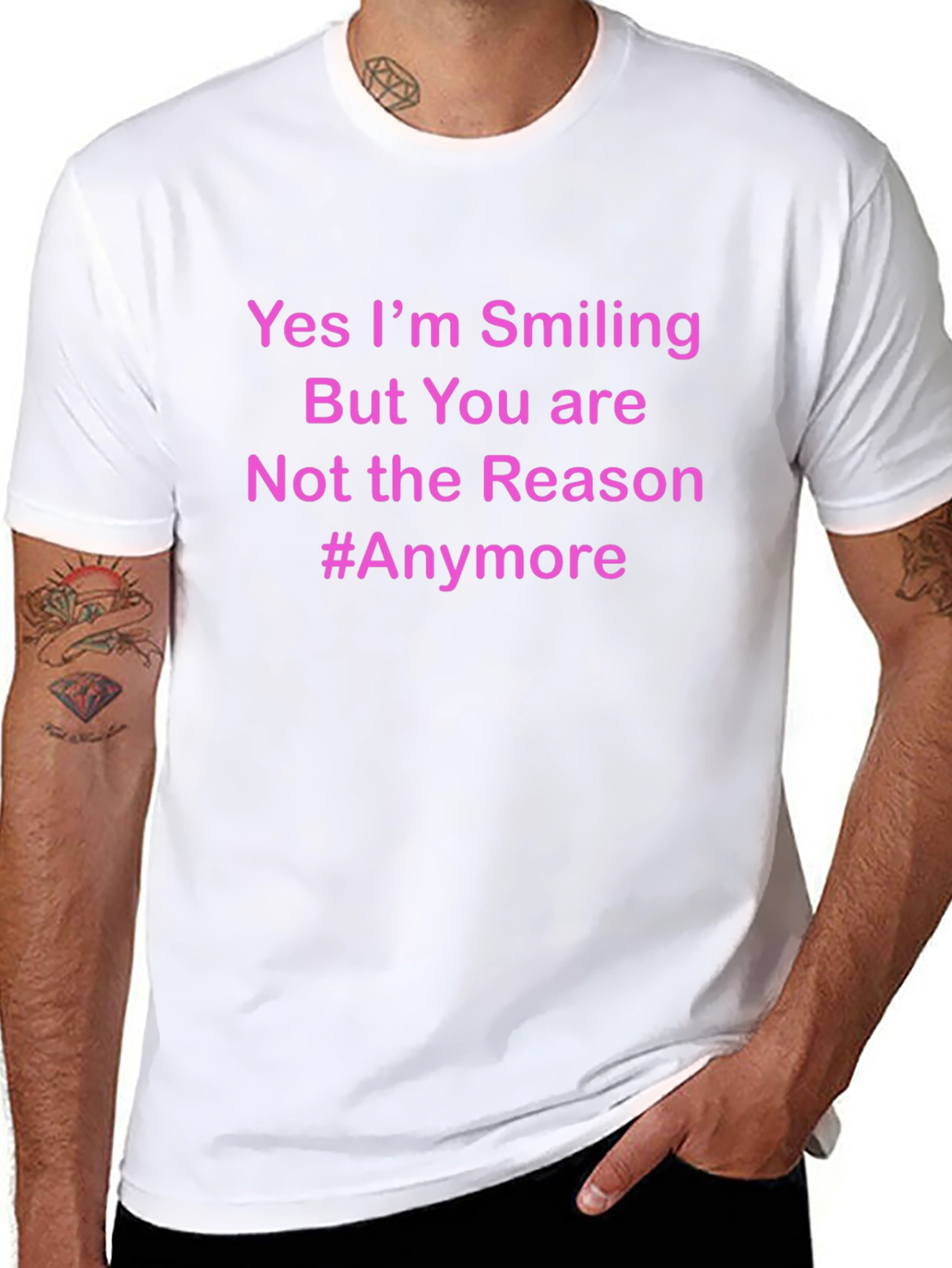 Black Smiling But Not the Reason T-Shirt view 8
