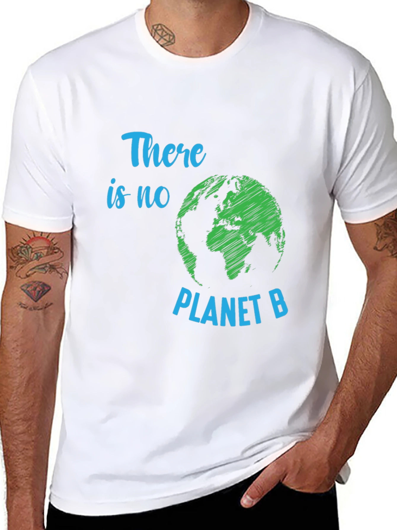 Black There is No Planet B Graphic T-Shirt view 8