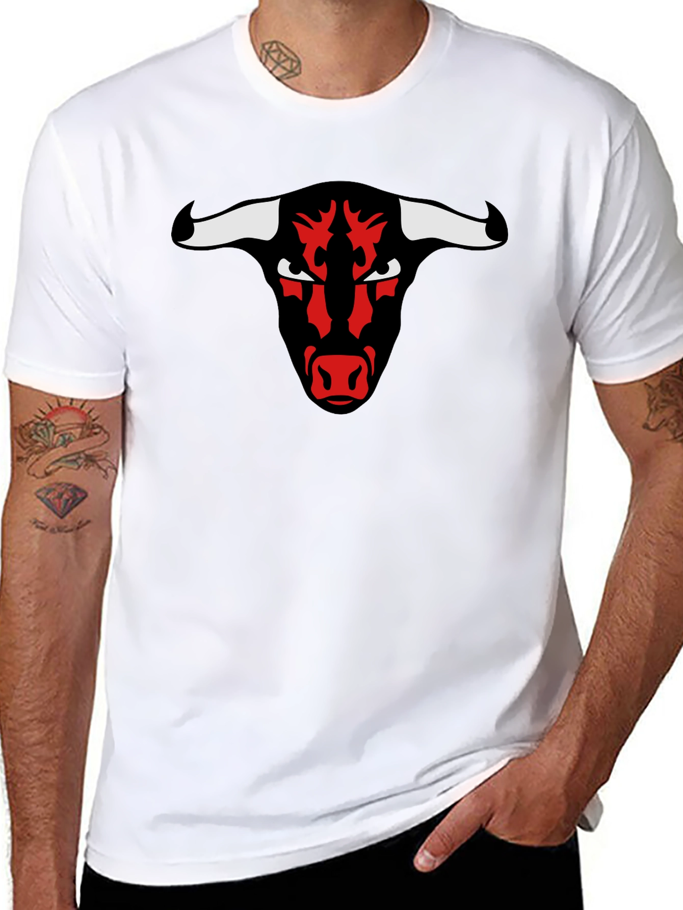 Black Black Bull Graphic Tee - Bold & Edgy Design view 8