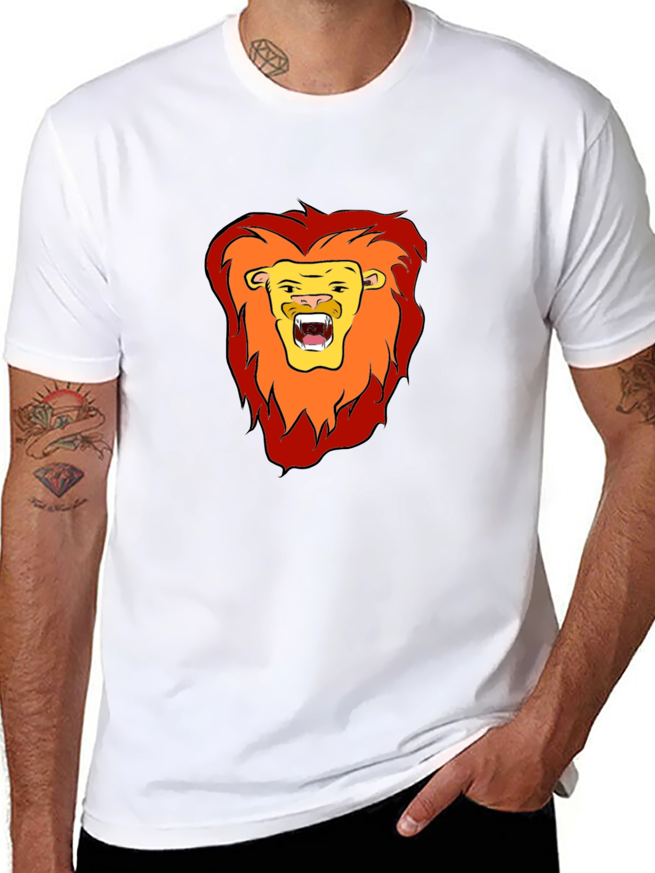 Black Lion Graphic Tee - Bold & Stylish view 8