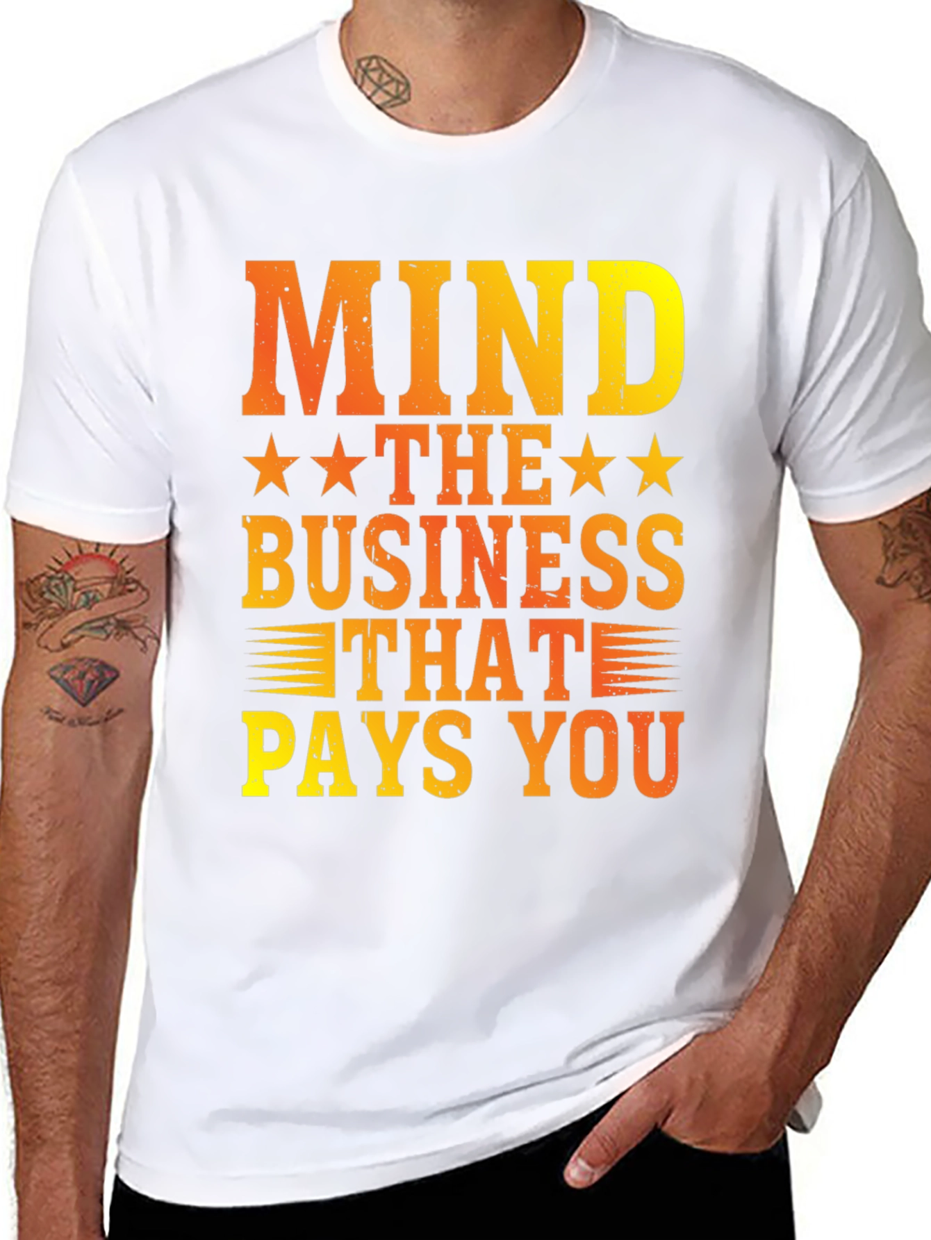 Black Mind The Business That Pays You Graphic Tee view 8