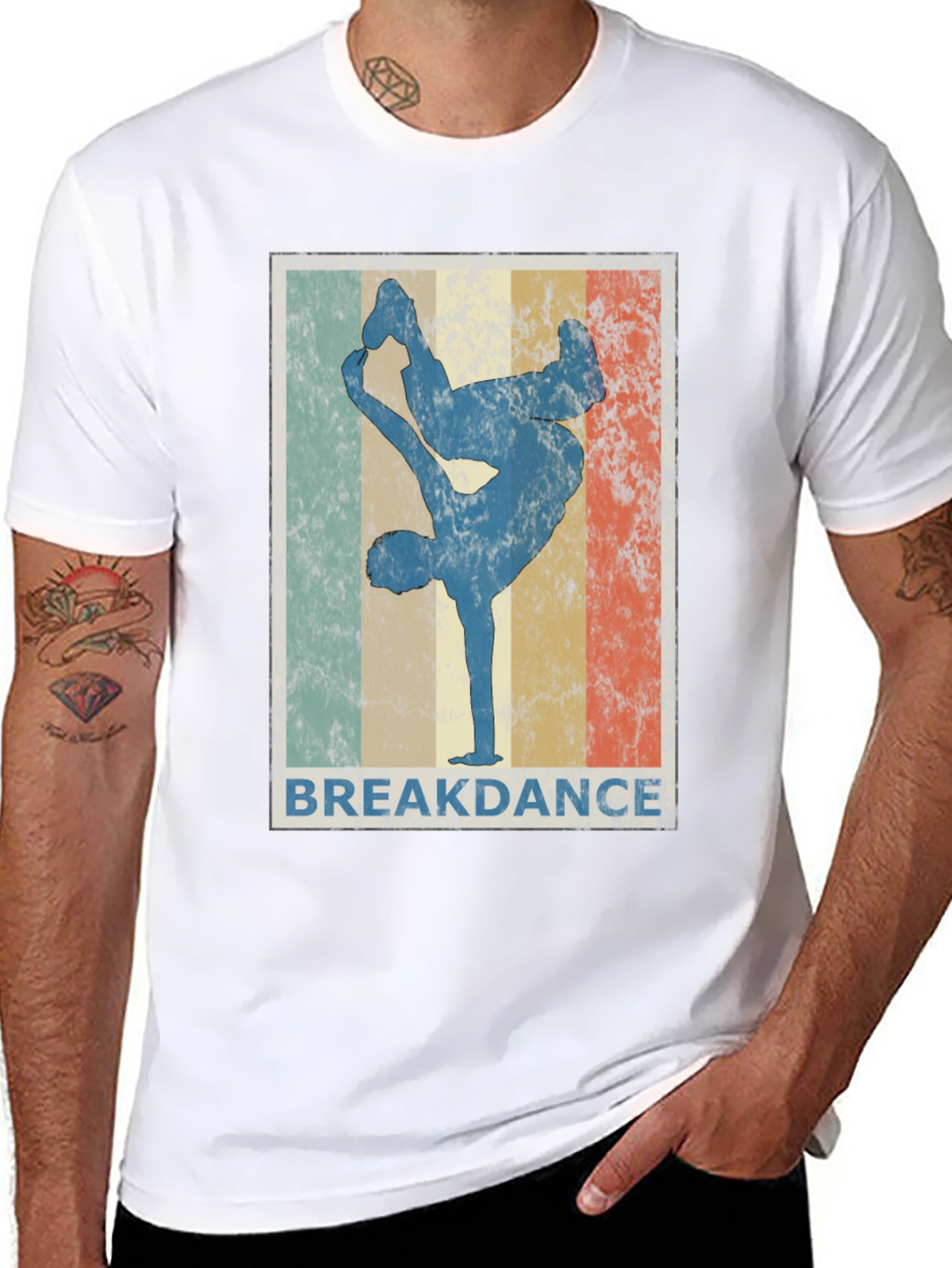 Black Vintage Breakdance T-Shirt Cool Dance Tee view 8