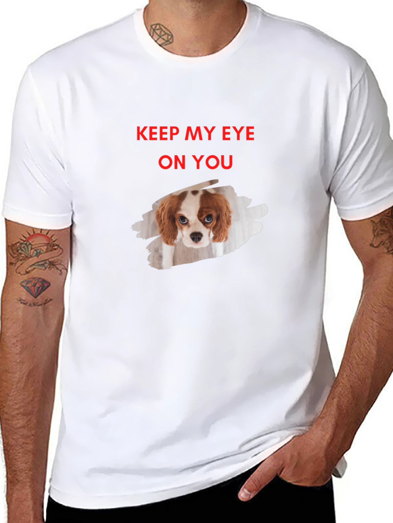 Black Eye On You Dog Graphic T-Shirt view 8