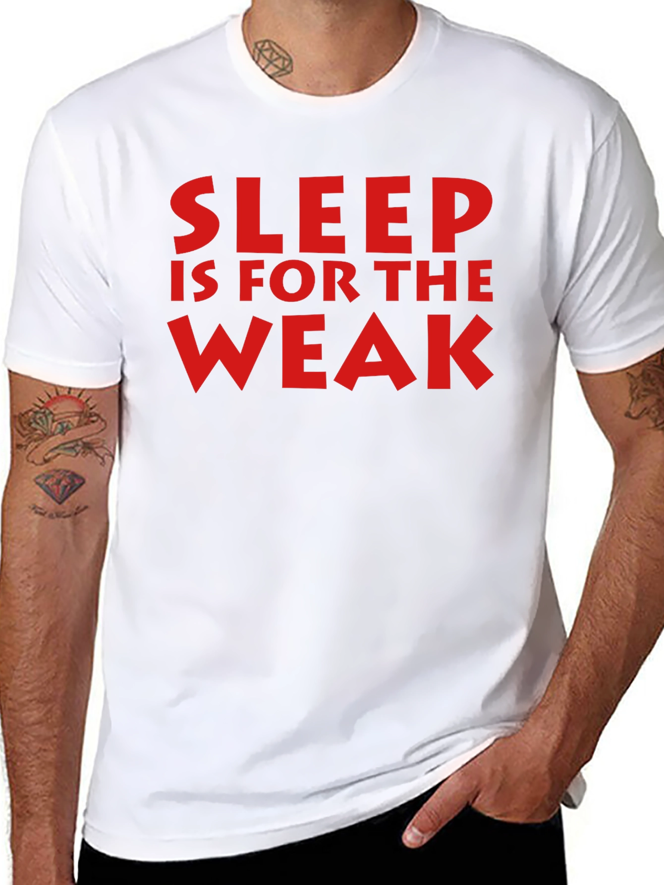 Black Sleep is for the Weak Graphic Tee - Black view 8