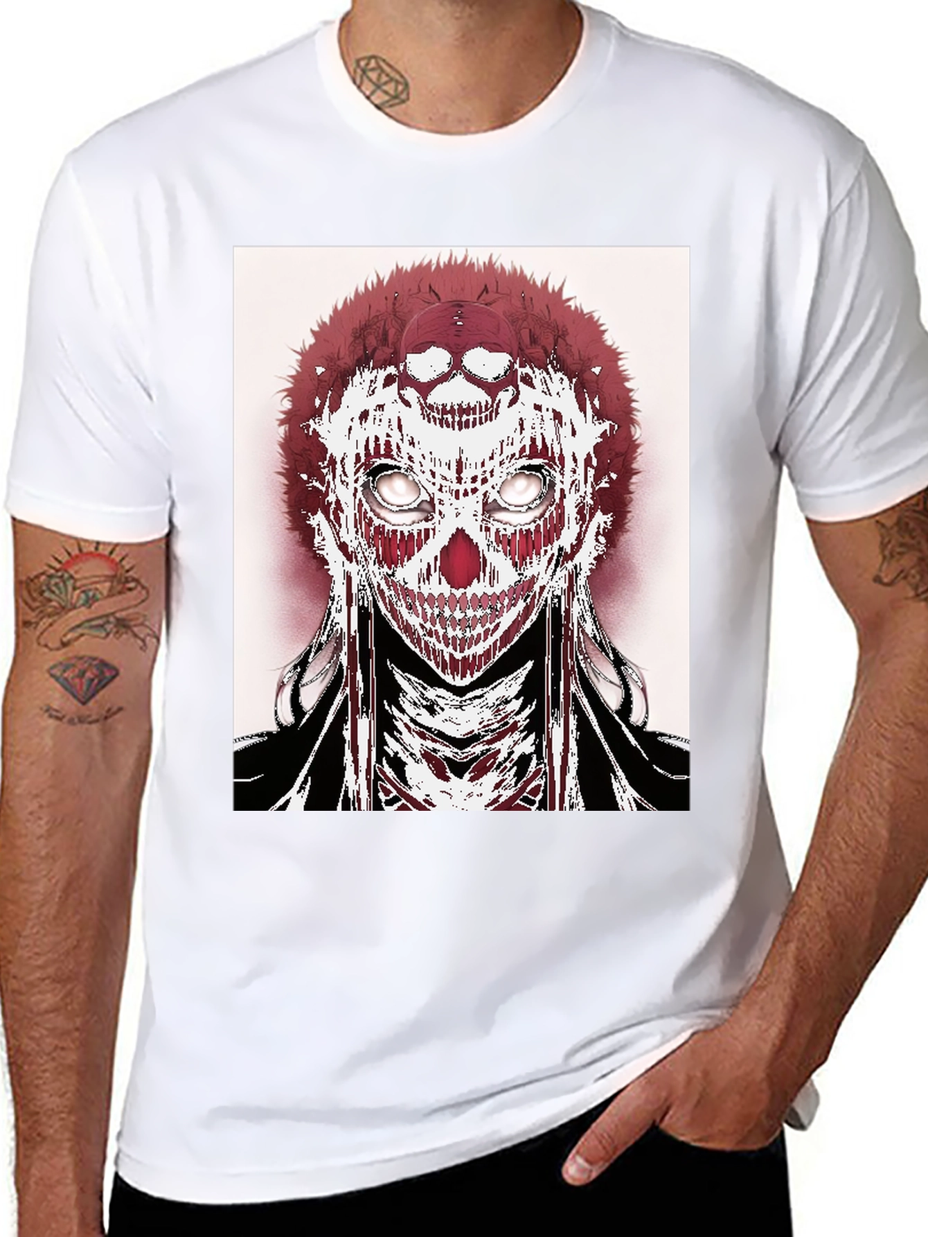Black Skull Graphic Tee - Edgy Streetwear view 8