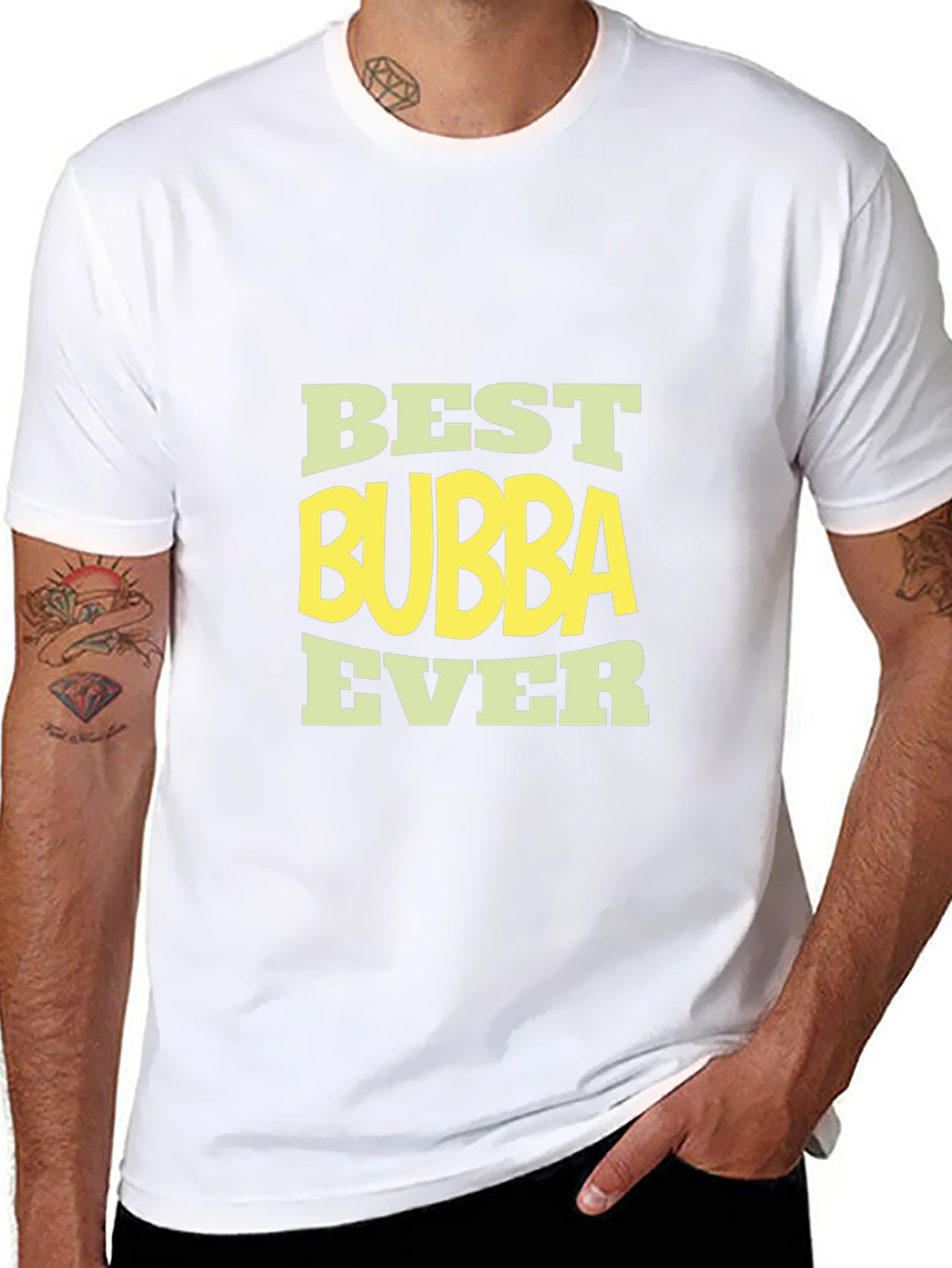 Black Best Bubba Ever Black T-Shirt view 8