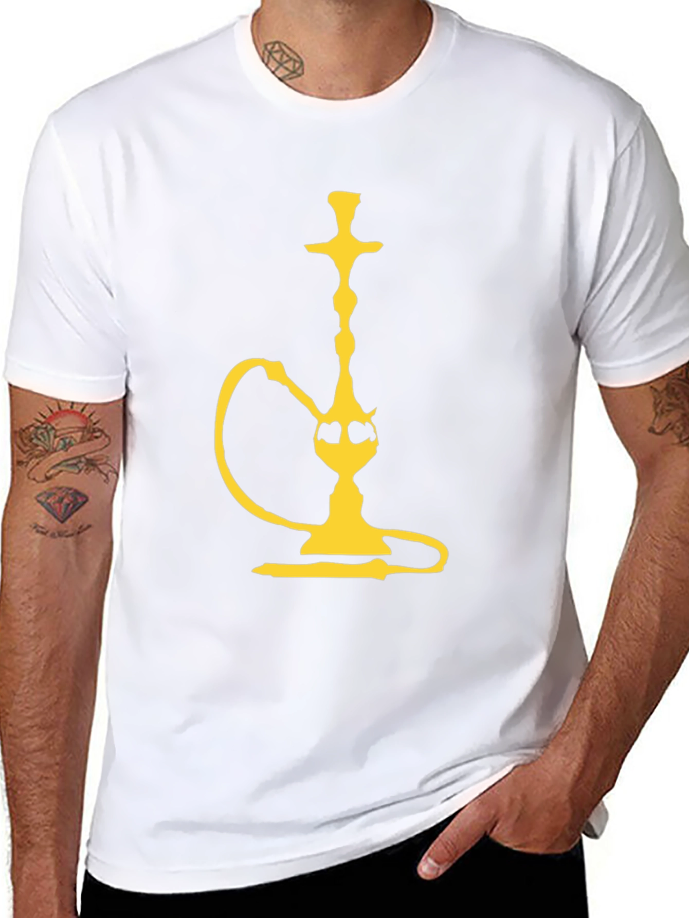 Black Hookah Graphic Tee - Black view 8