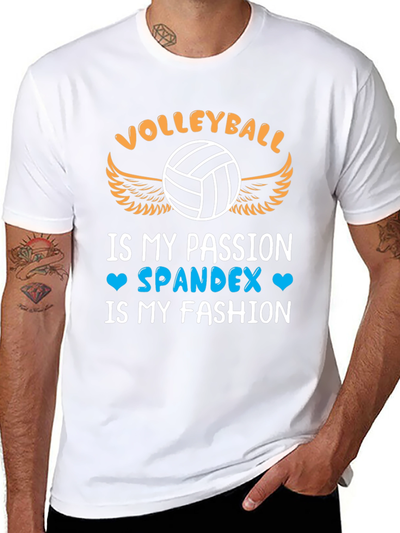 Black Volleyball Passion T-Shirt - Spandex is My Fashion view 8