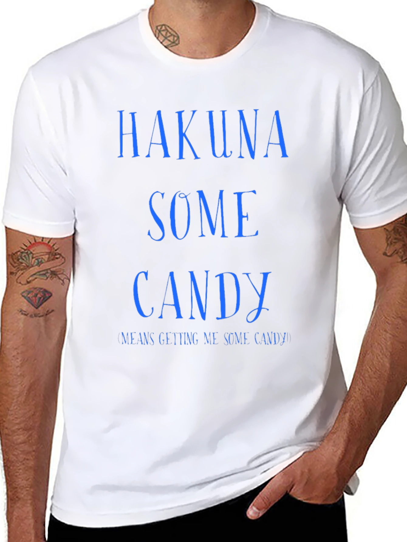 Black Hakuna Some Candy Graphic T-Shirt view 8
