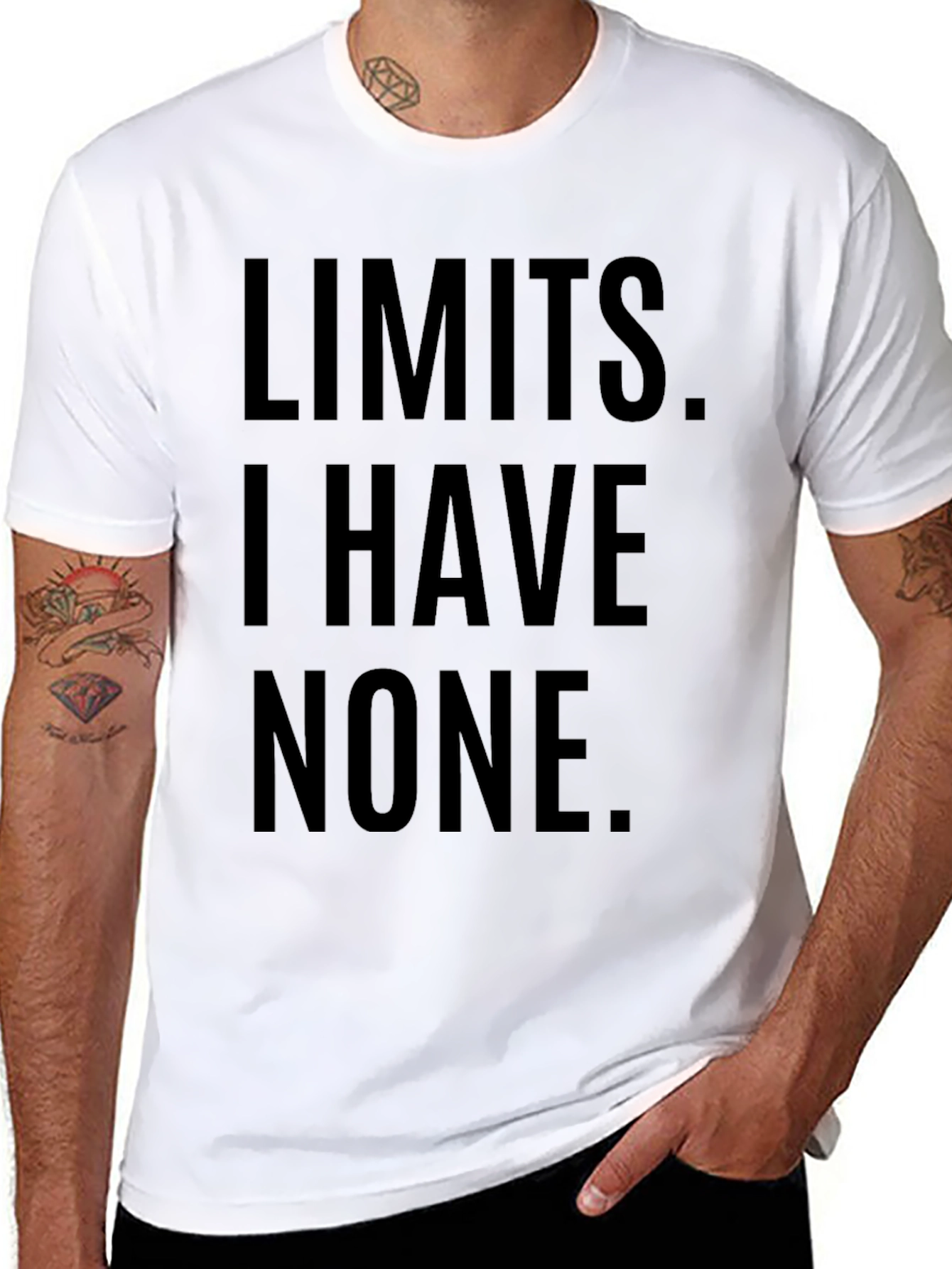 Black Limits, I Have None T-Shirt view 8