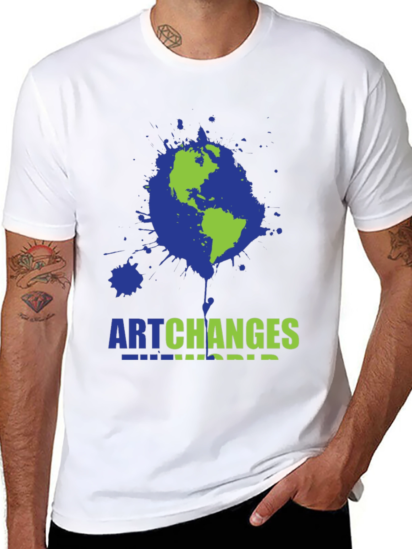 Black Art Changes the World Graphic Tee view 8