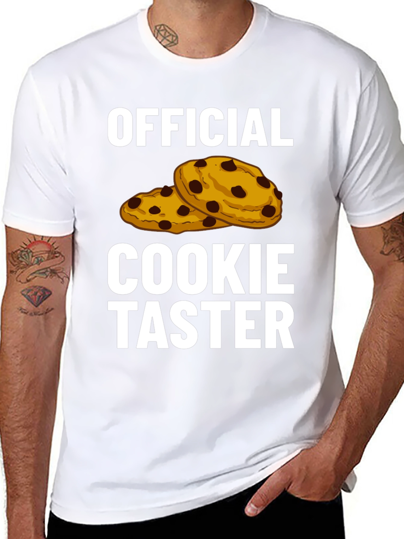 Black Official Cookie Taster Graphic Tee view 8