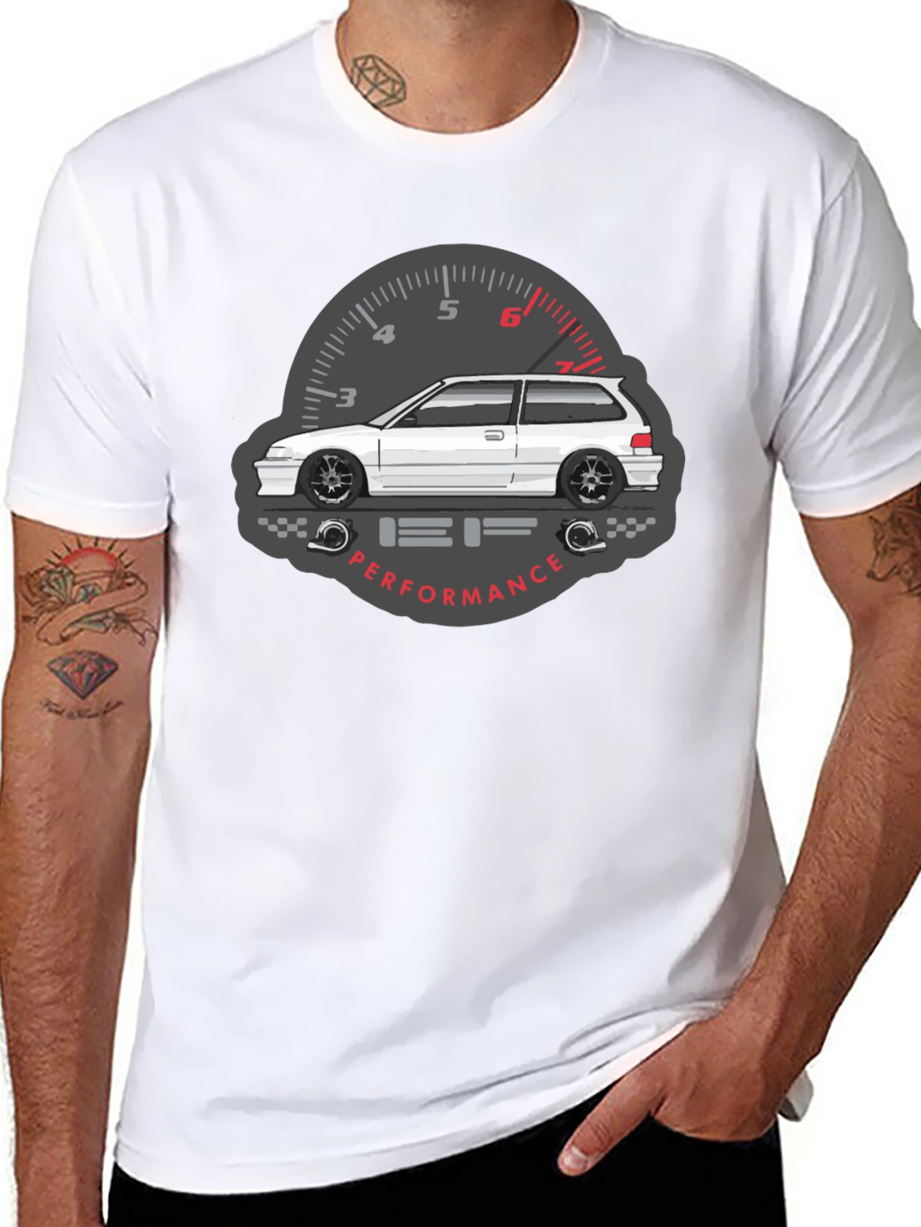 Black JDM Car Graphic Tee - Performance Driven Style view 8