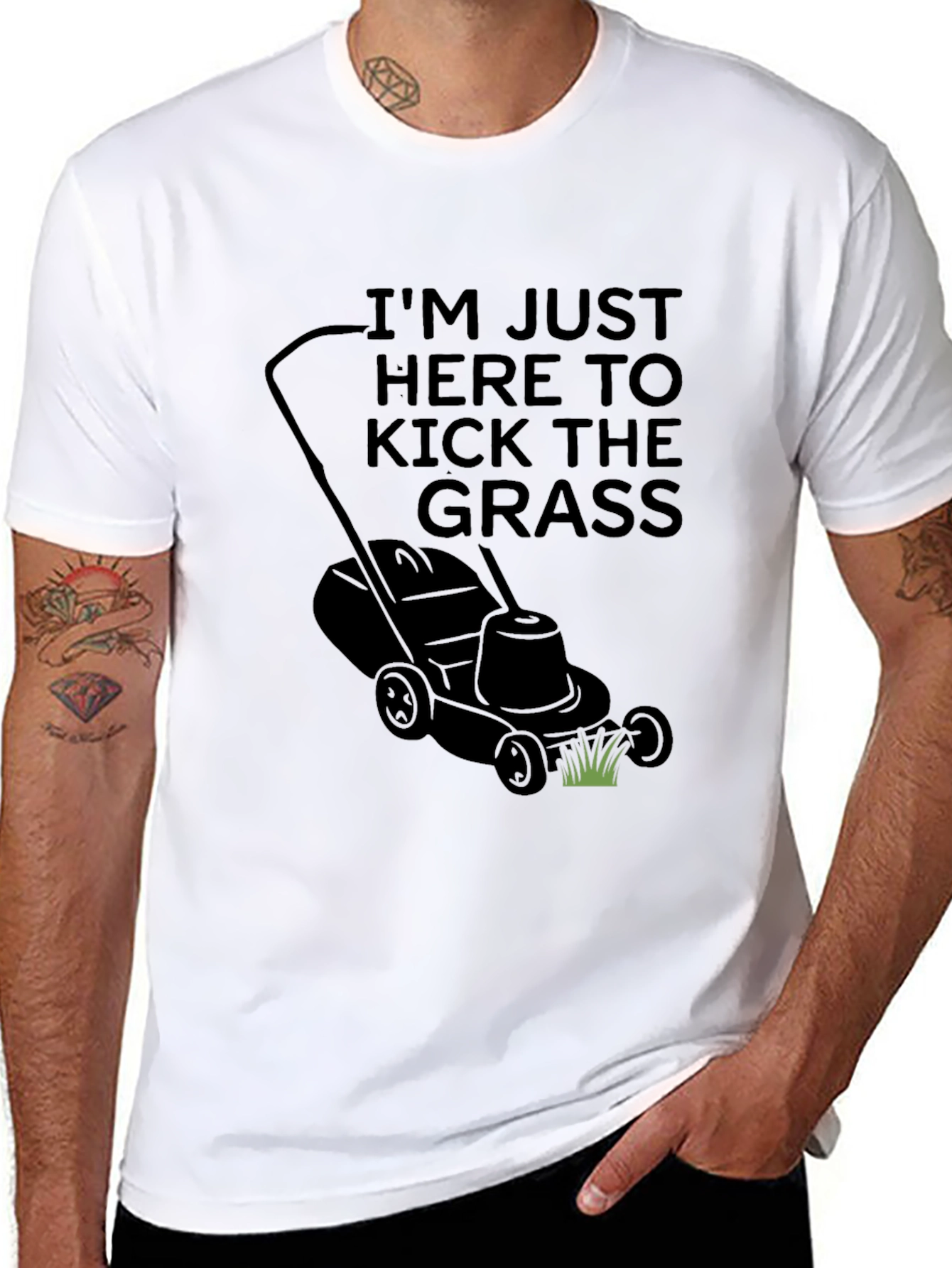 Black Kick the Grass T-Shirt view 8