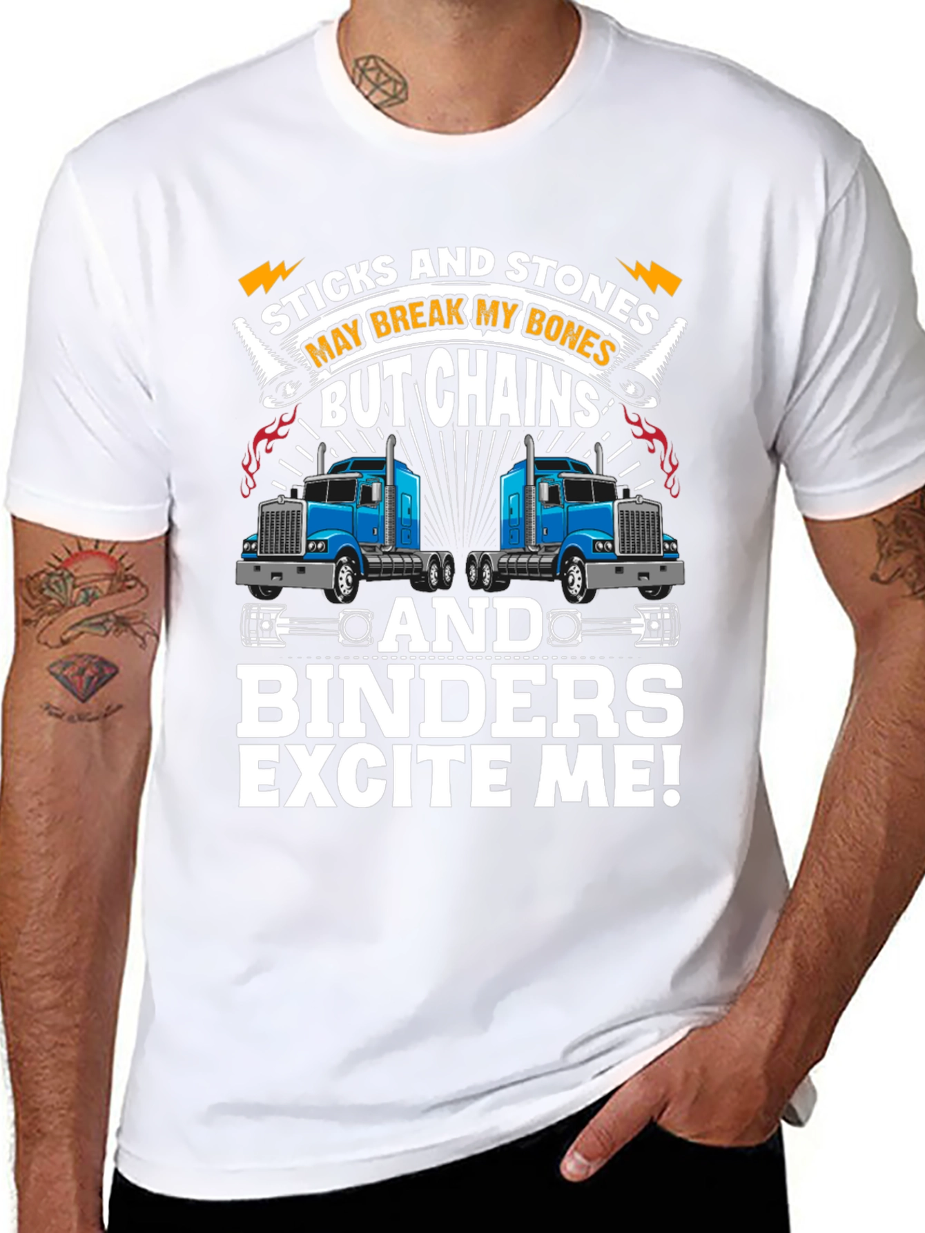 Sticks and Stones Trucker T-Shirt - 8