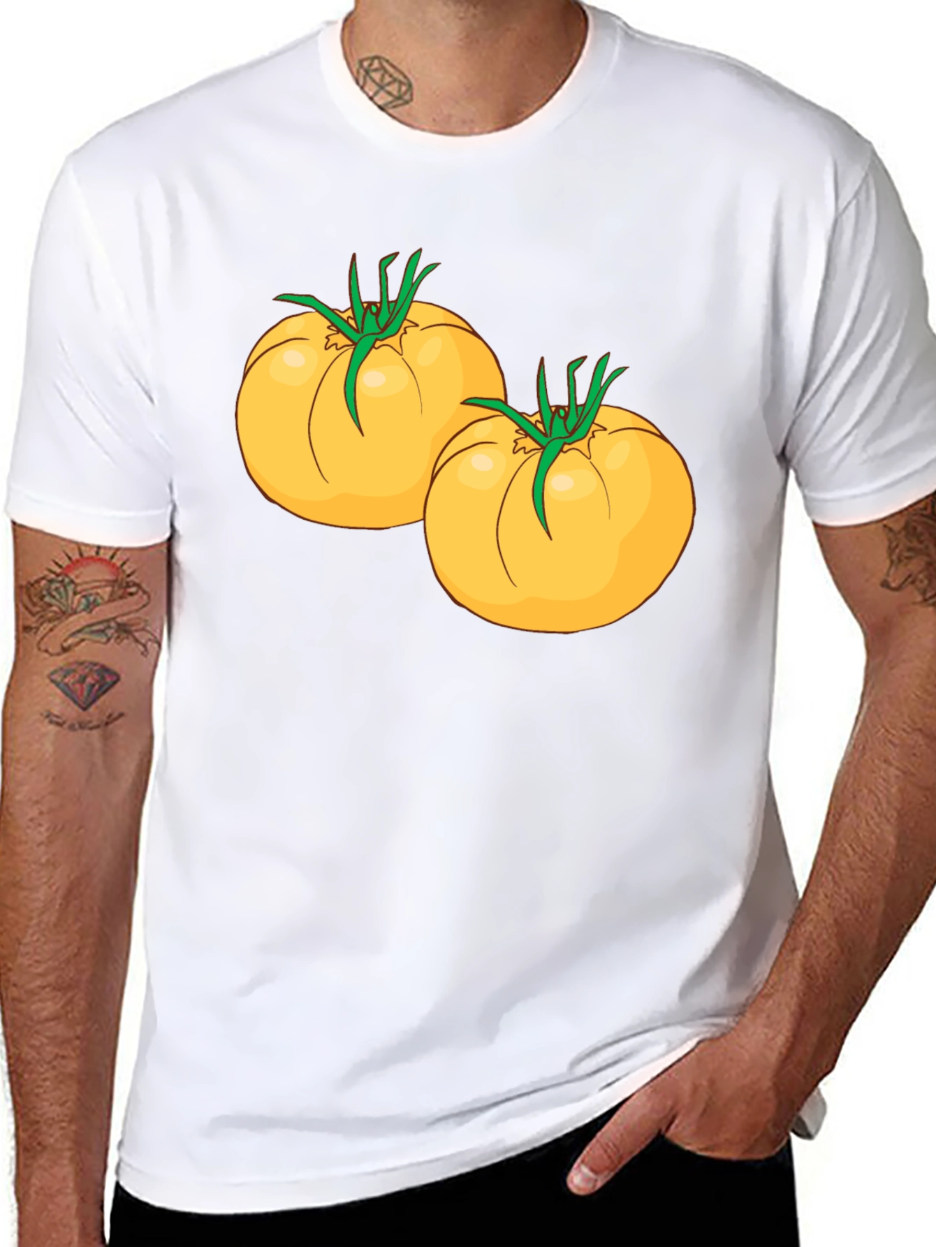 Tomato Graphic Black T-Shirt - 8
