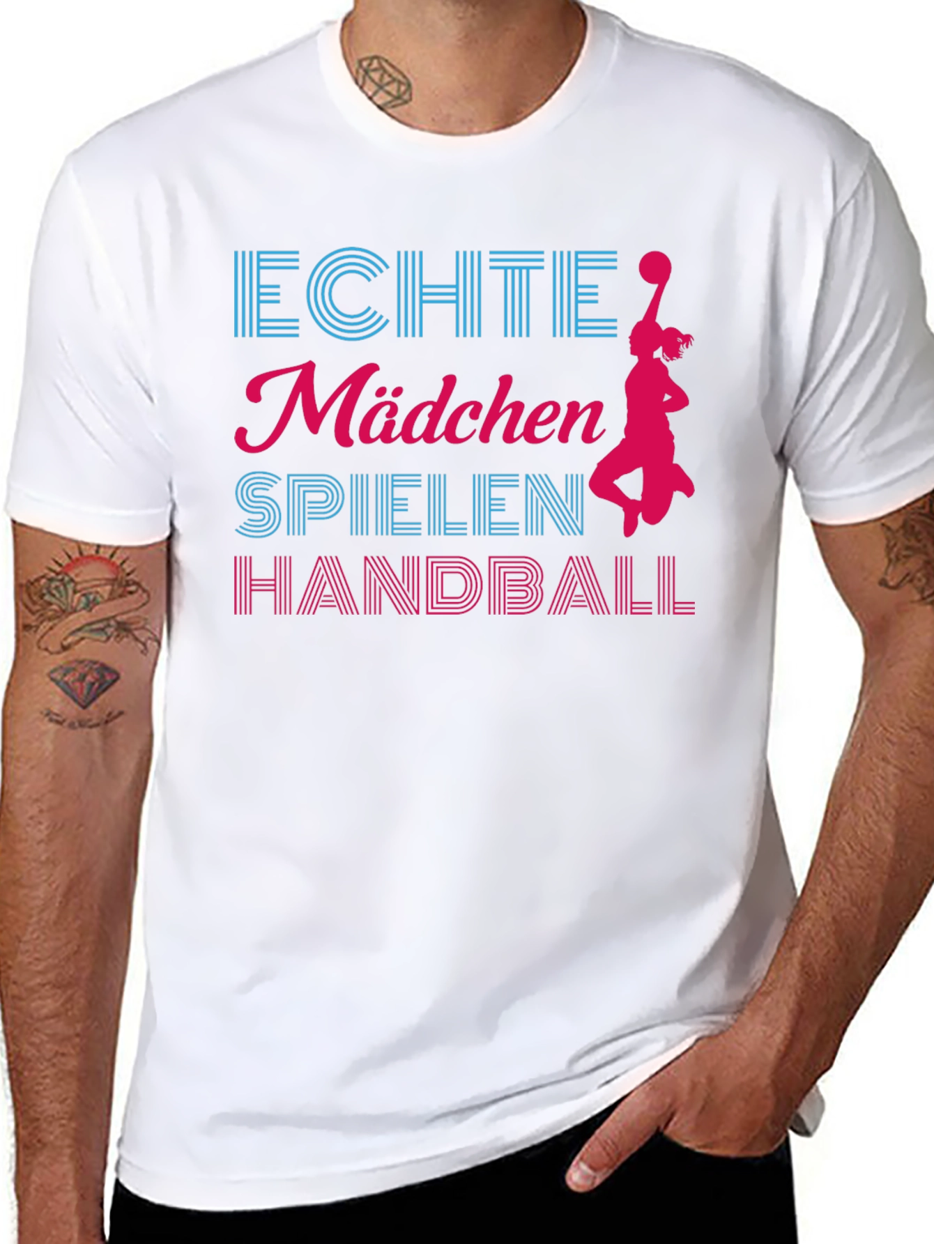 Black Echte Madchen Handball Black T-Shirt view 8